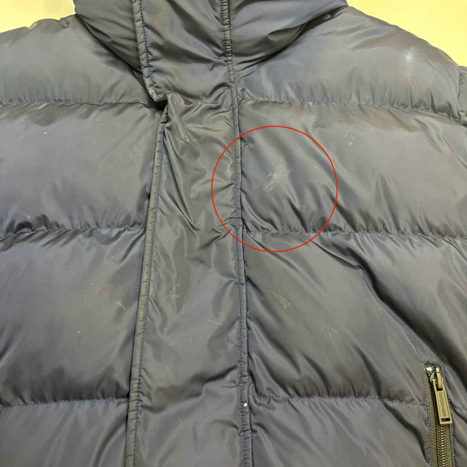 Men's Logo Down Jacket Navy Size Age 16 - Image 9