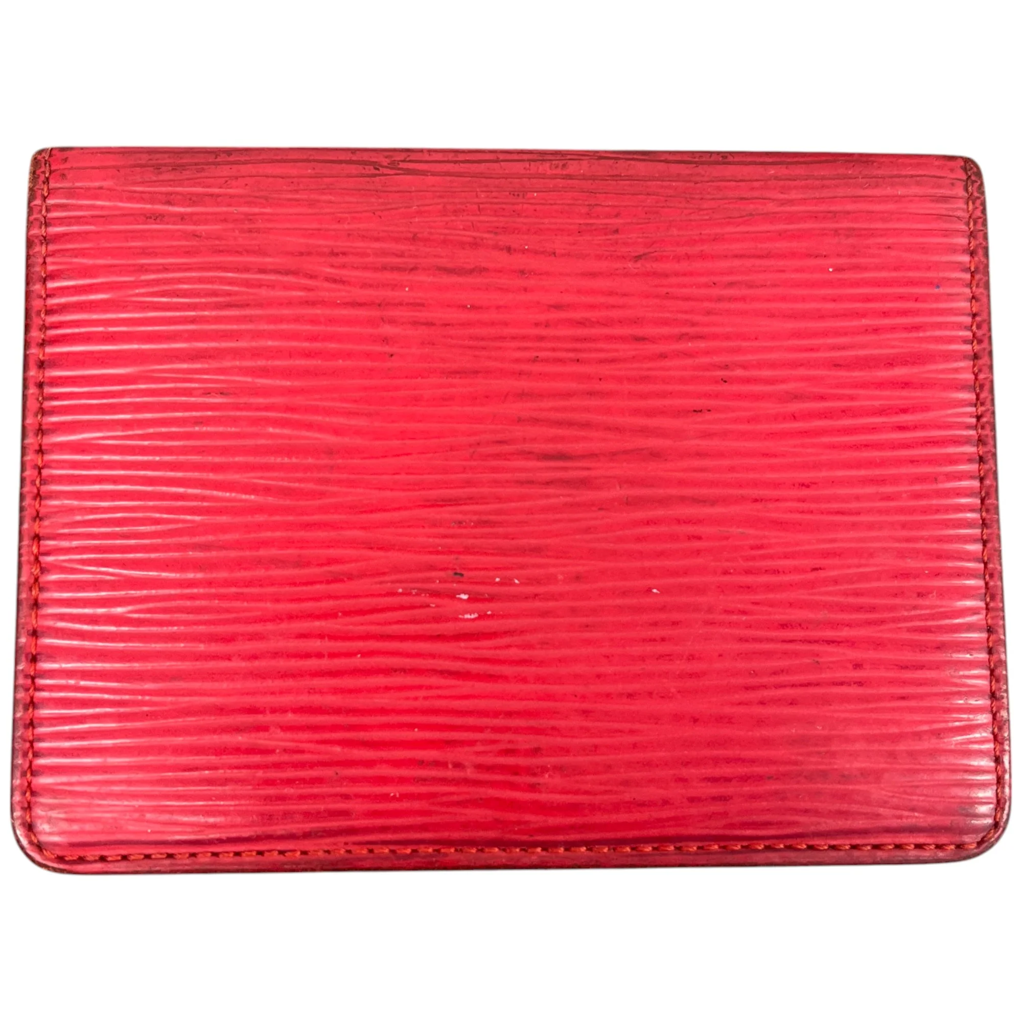 Men's Logo Epi Card Holder Red - Image 3