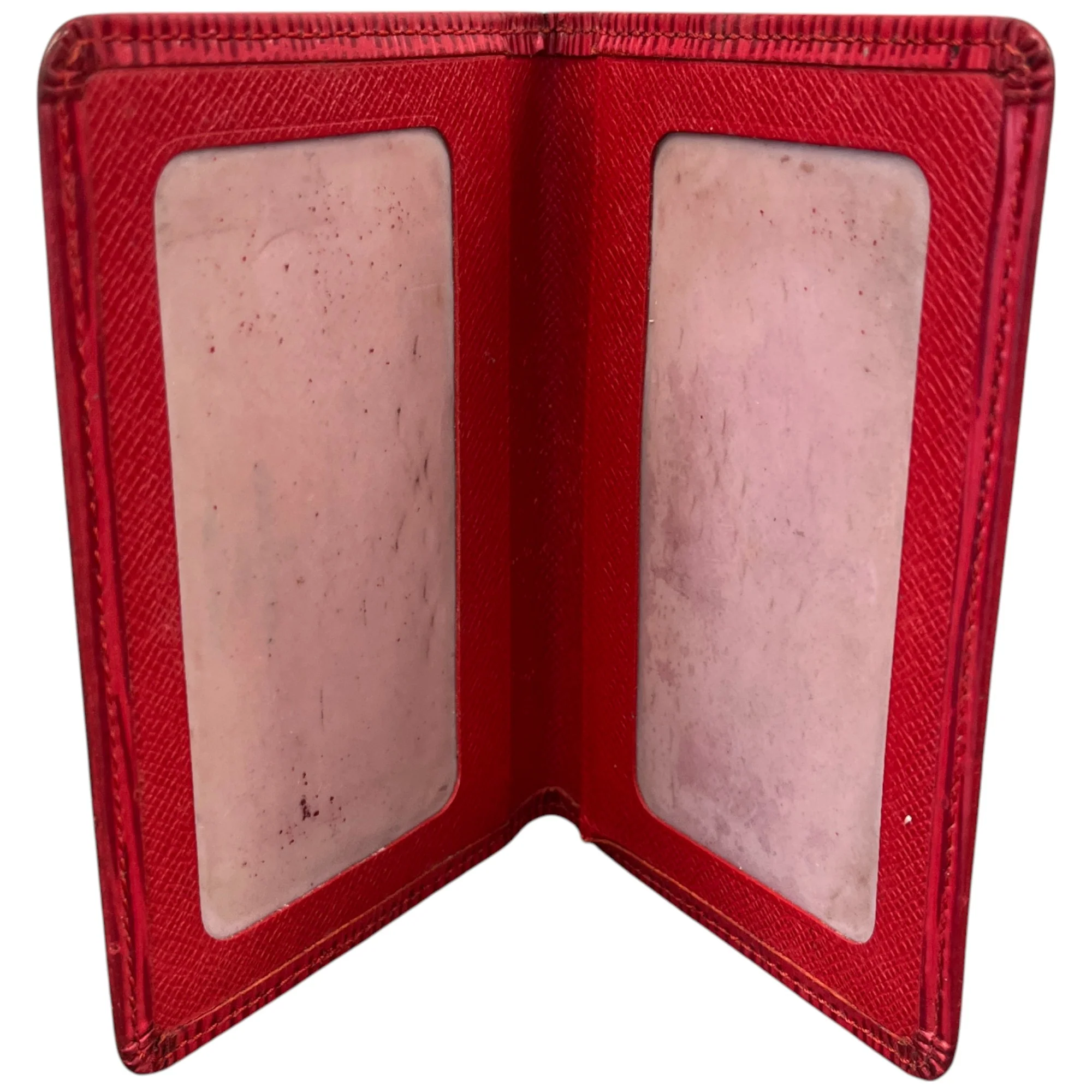 Men's Logo Epi Card Holder Red - Image 5