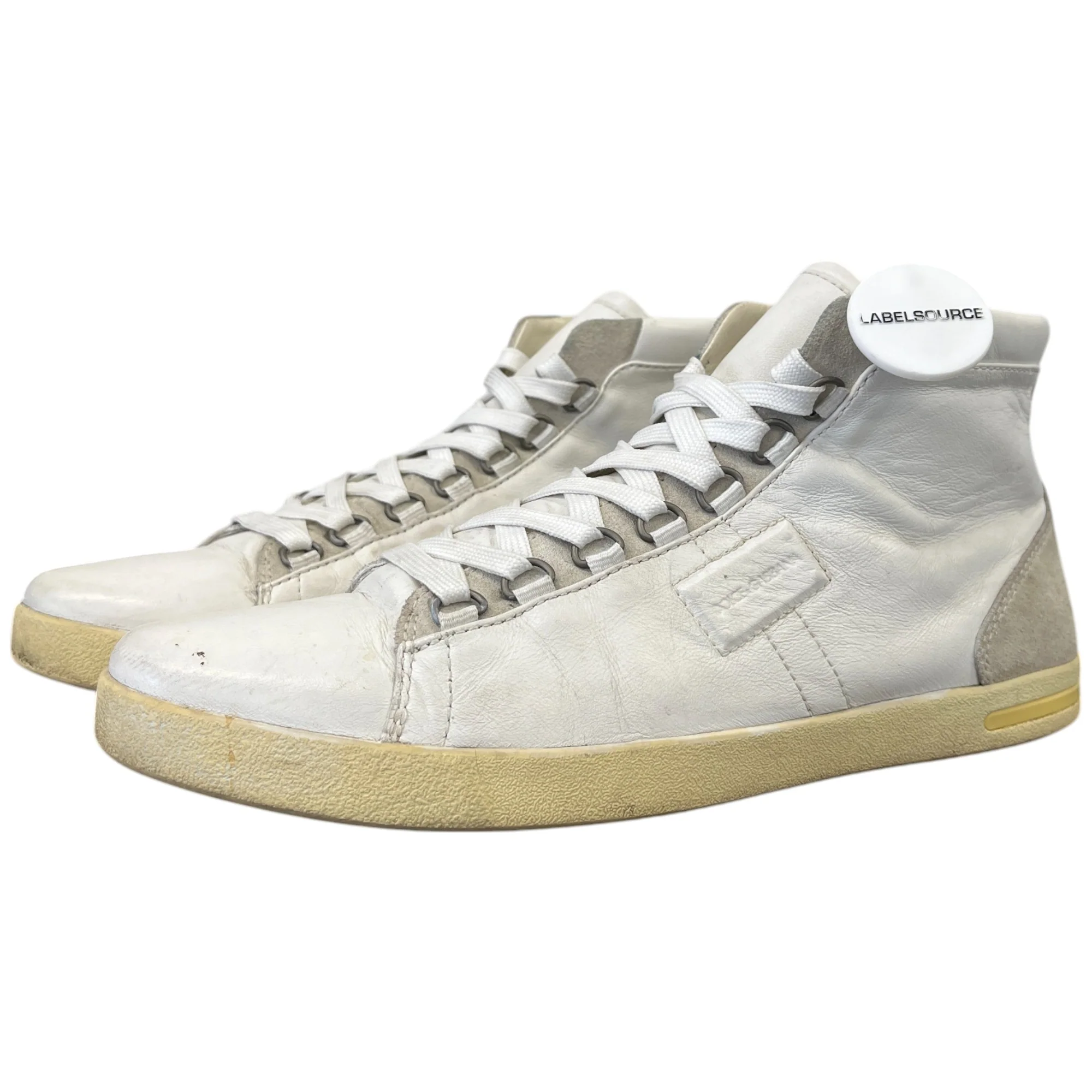 Men's Logo High Trainers White Size EU 41.5 / UK 7.5 - Image 11