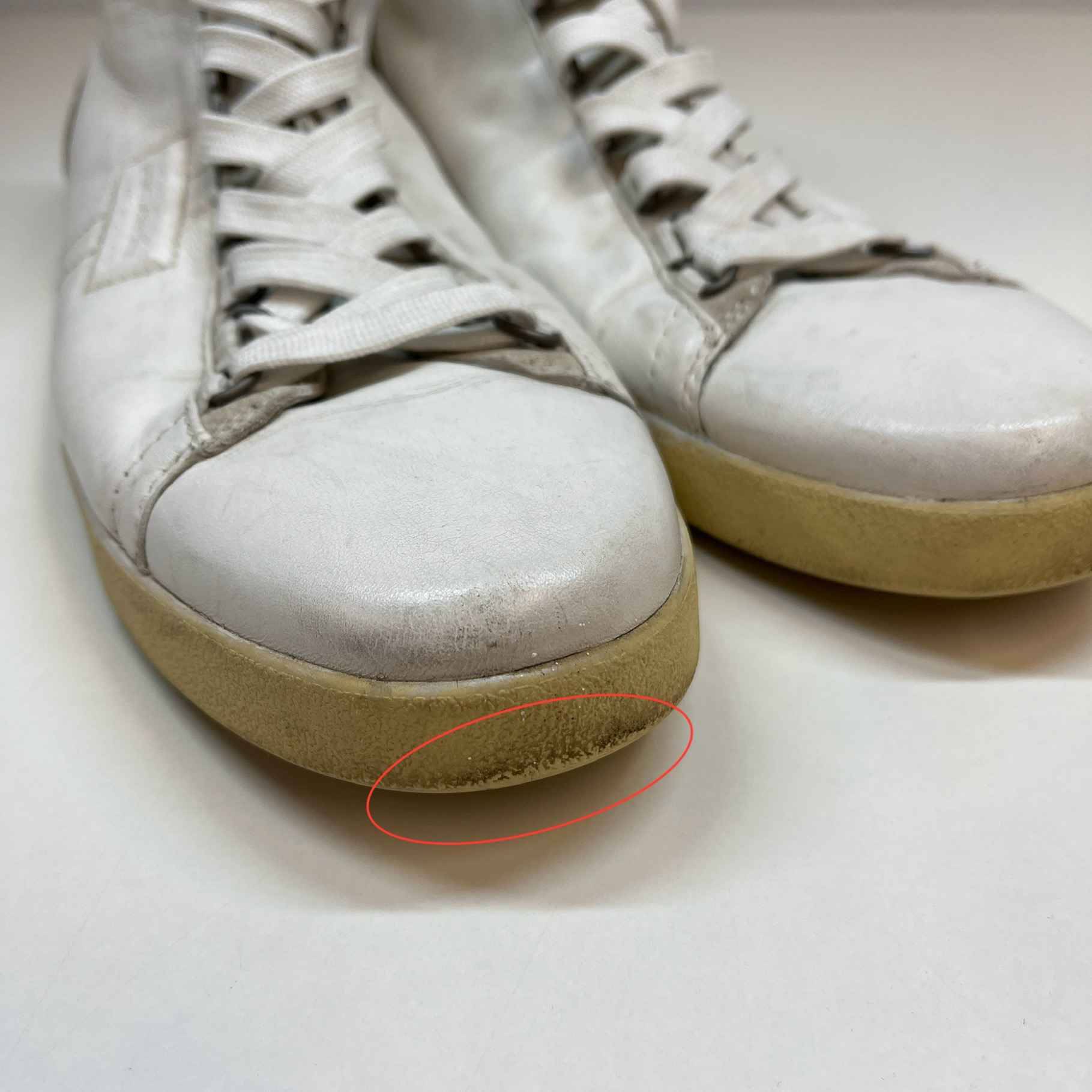 Men's Logo High Trainers White Size EU 41.5 / UK 7.5 - Image 14