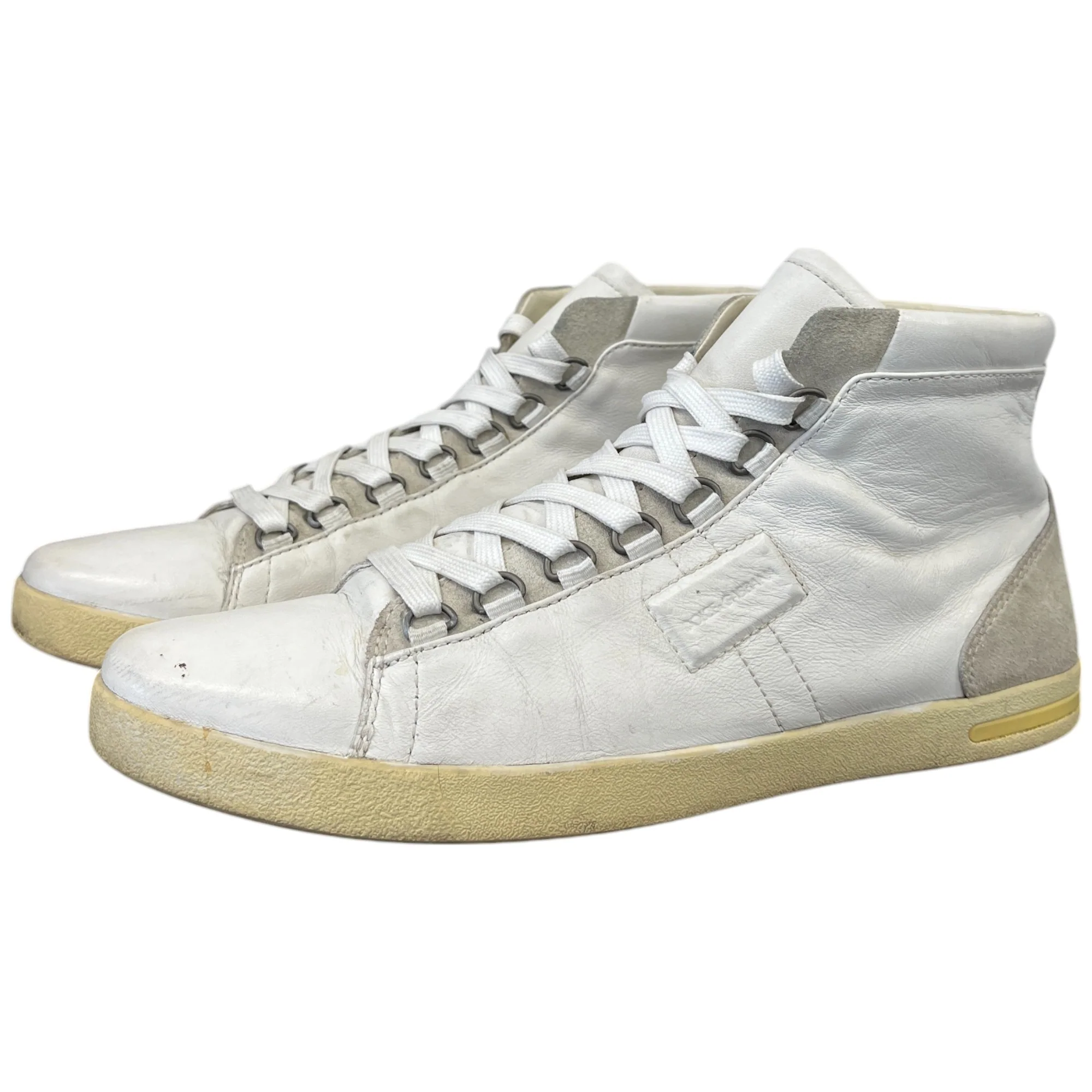 Men's Logo High Trainers White Size EU 41.5 / UK 7.5 - Image 8