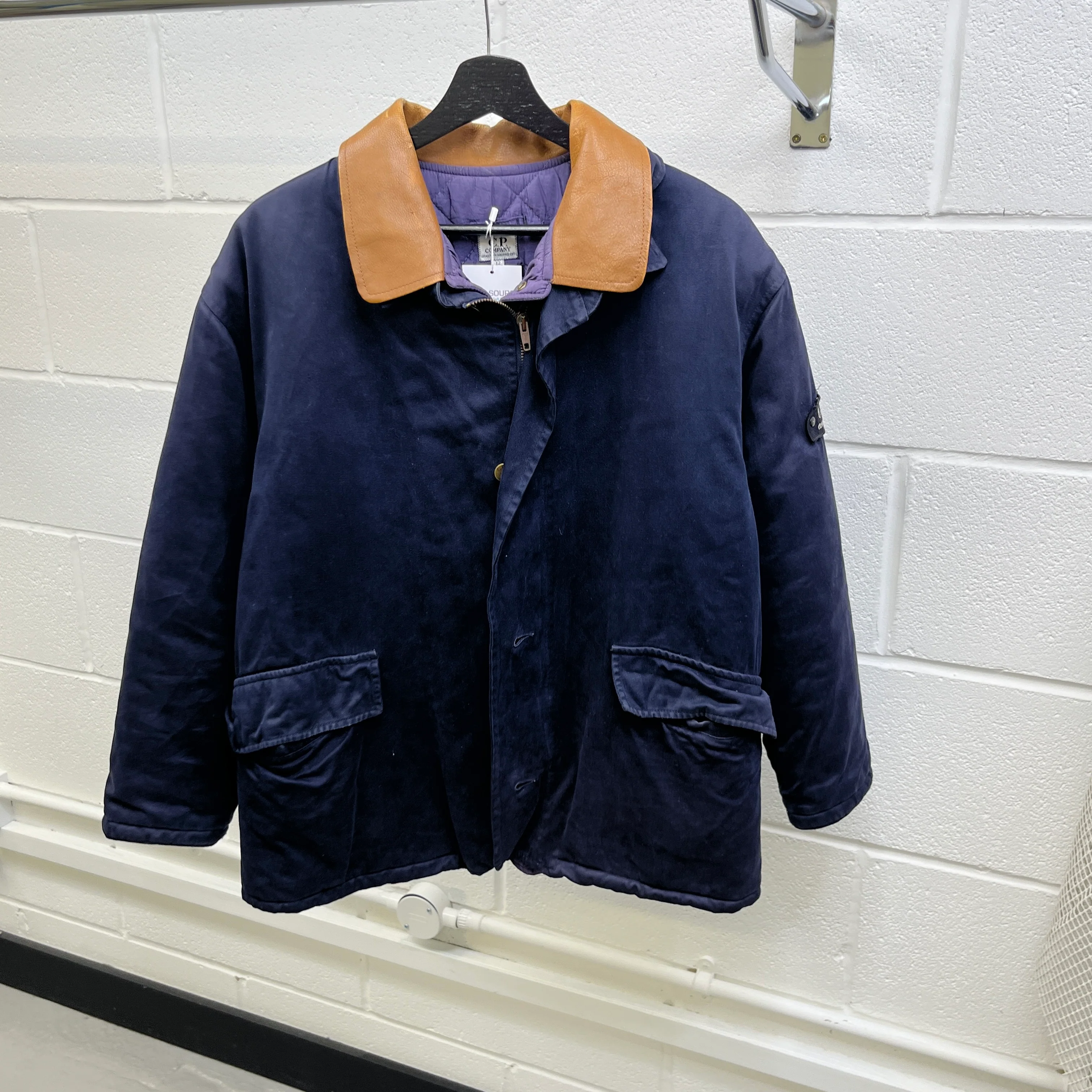 Men's Logo Kids Zip Up Jacket Navy Size Junior Age 12 - Image 11