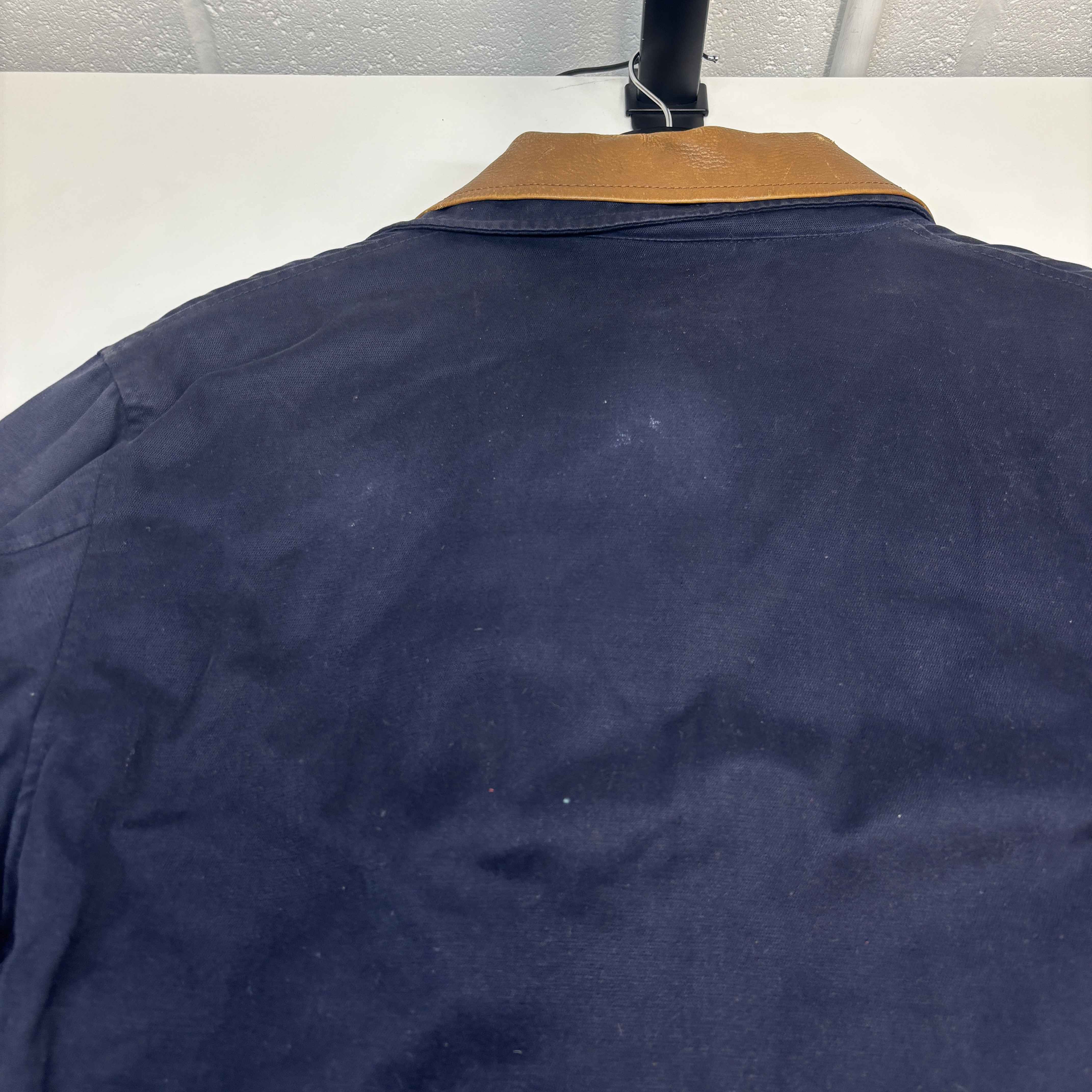 Men's Logo Kids Zip Up Jacket Navy Size Junior Age 12 - Image 14
