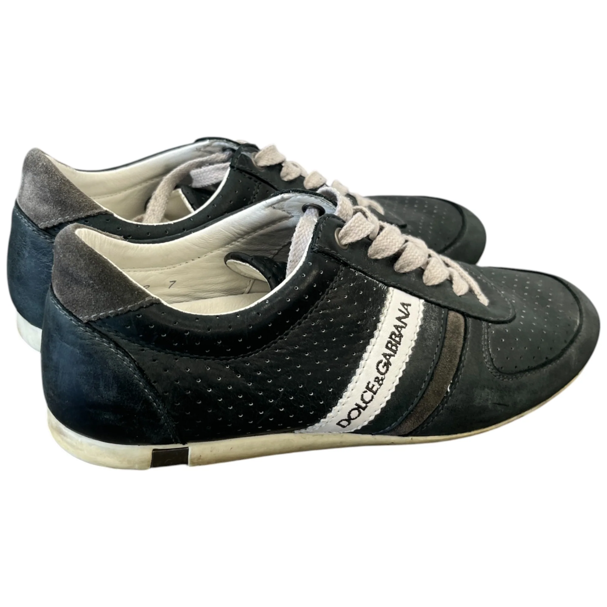 Men's Logo Low Trainers Black Size EU 41 / UK 7 - Image 8