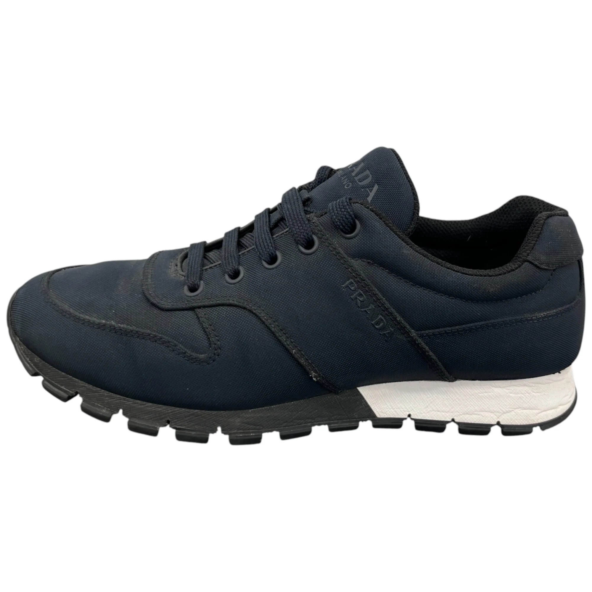 Men's Logo Low Trainers Navy Size EU 40 / UK 6 - Image 5