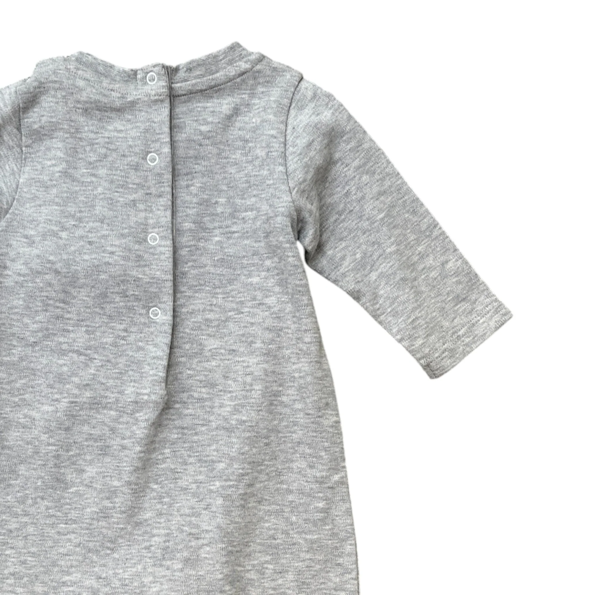 Men's Logo Print Baby 1-3 Months Top Grey Size XXS - Image 4
