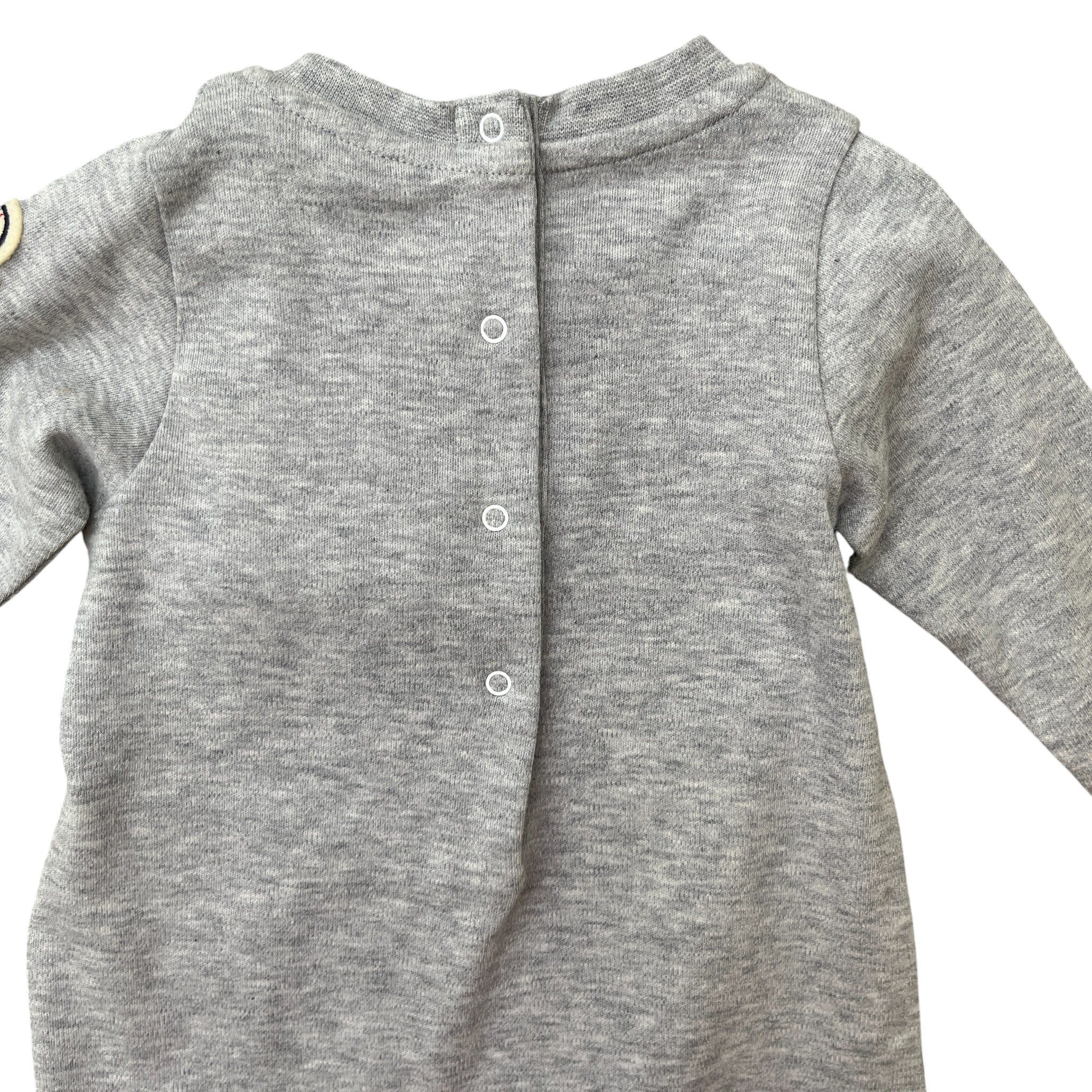 Men's Logo Print Baby 1-3 Months Top Grey Size XXS - Image 7