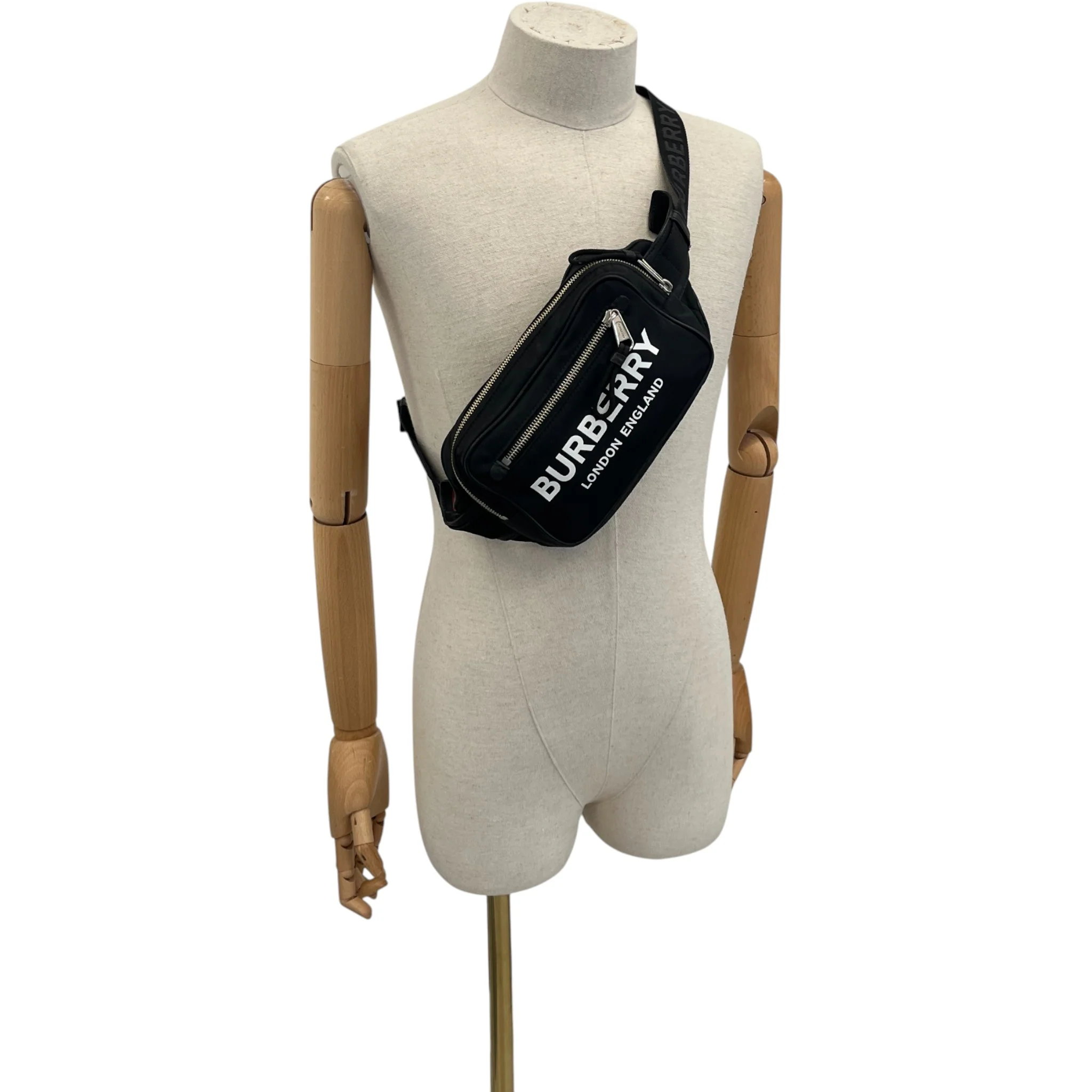 Men's Logo Print Belt Bag Black - Image 2