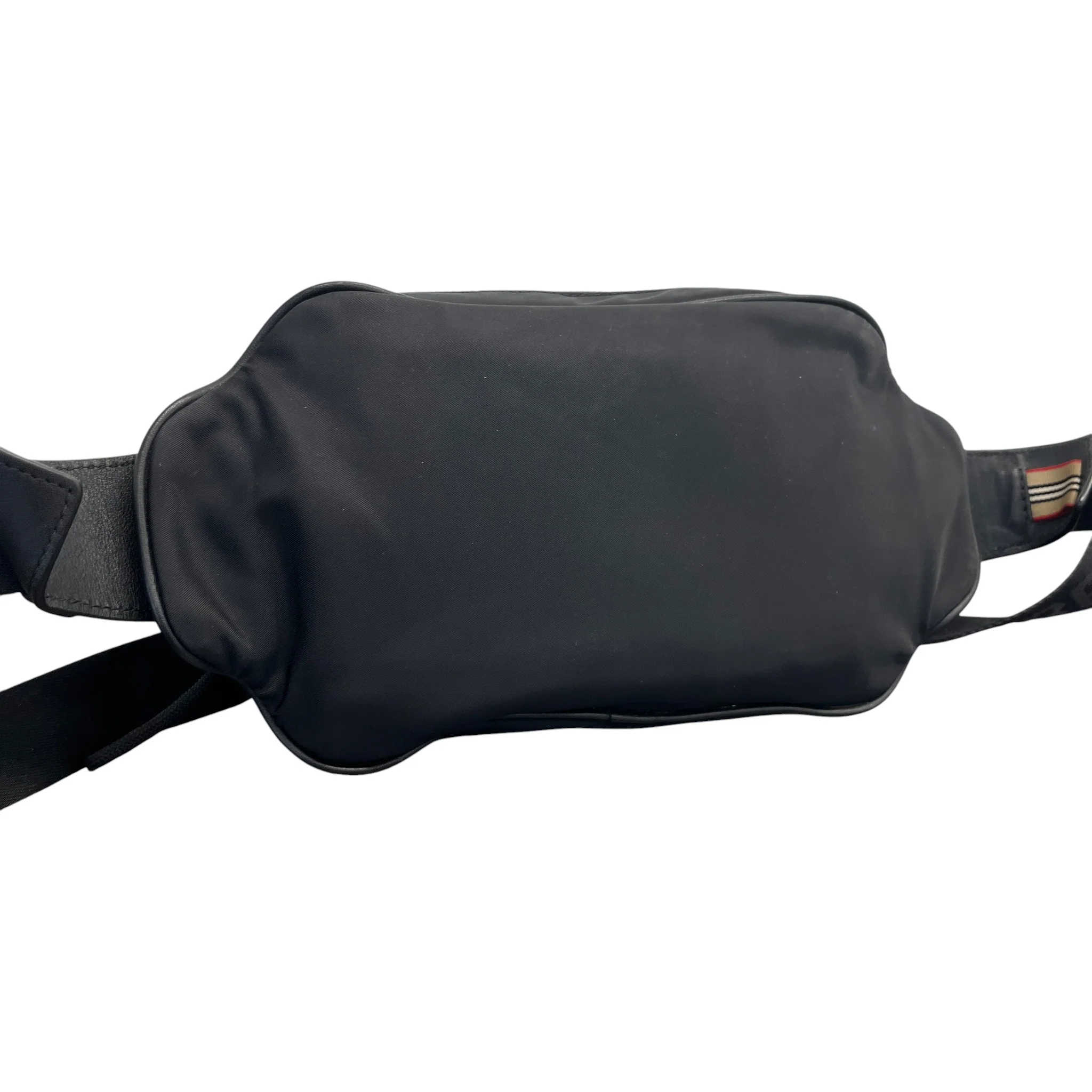 Men's Logo Print Belt Bag Black - Image 8