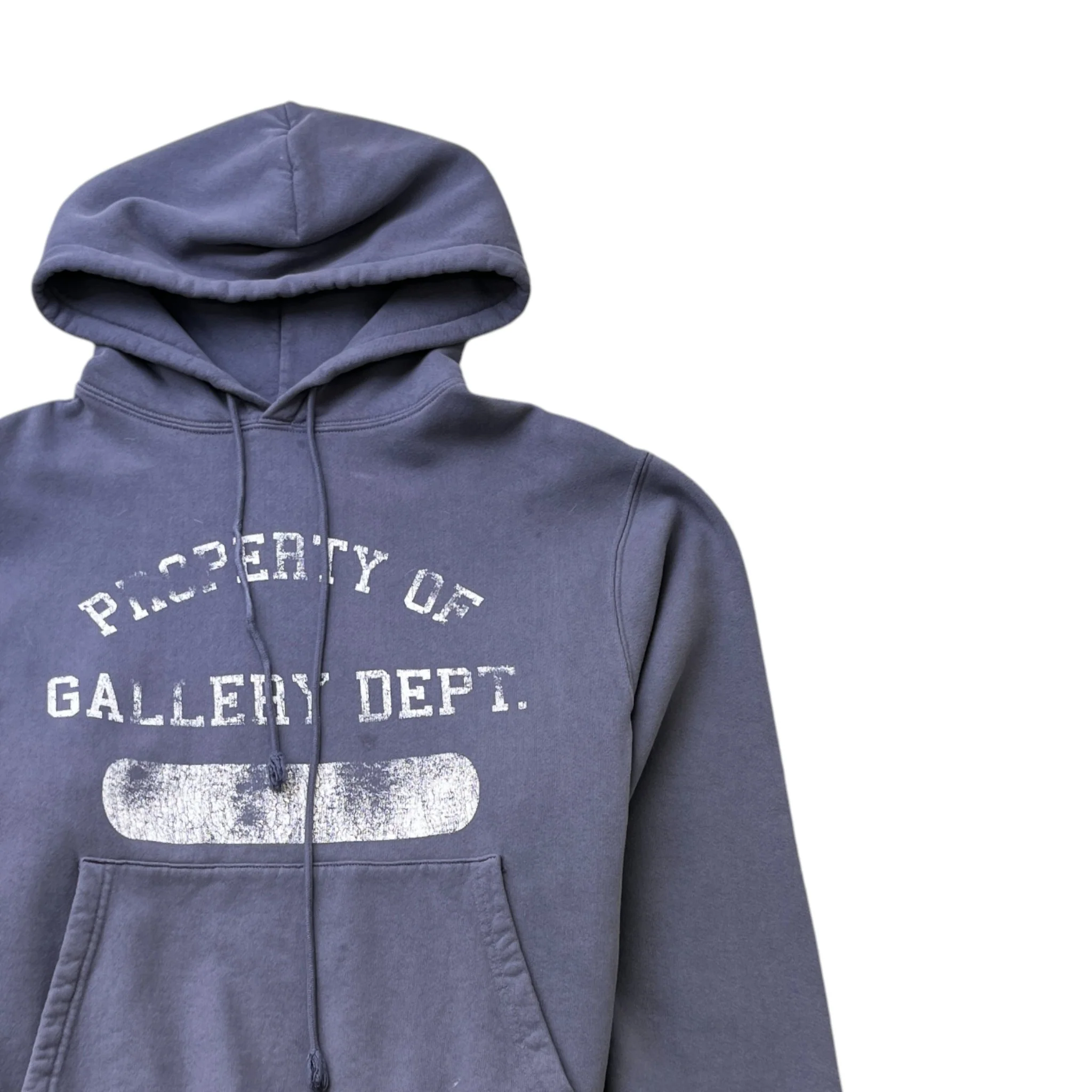 Men's Logo Print Hoodie Blue Size M - Image 3