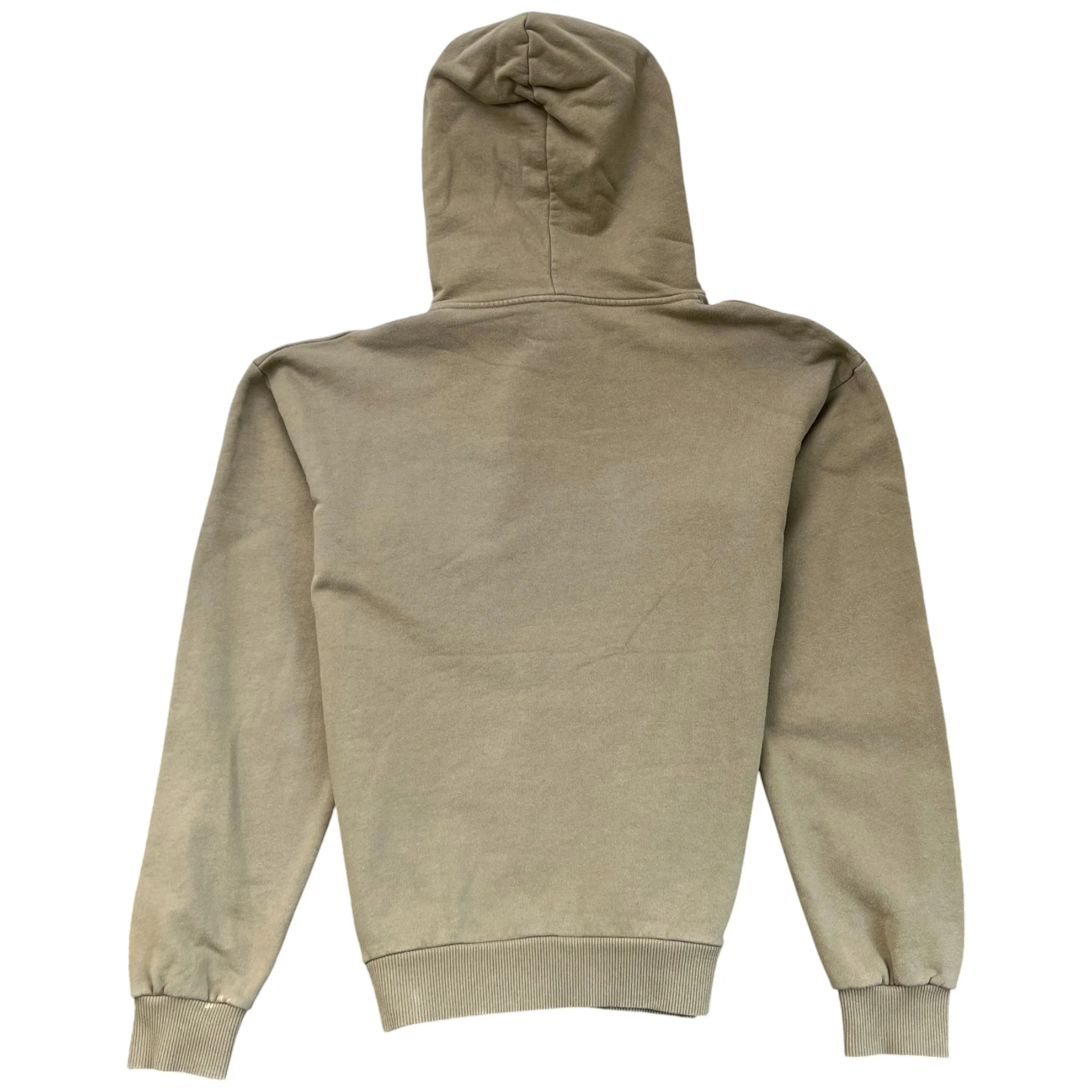 Men's Logo Print Hoodie Khaki Size XS - Image 2