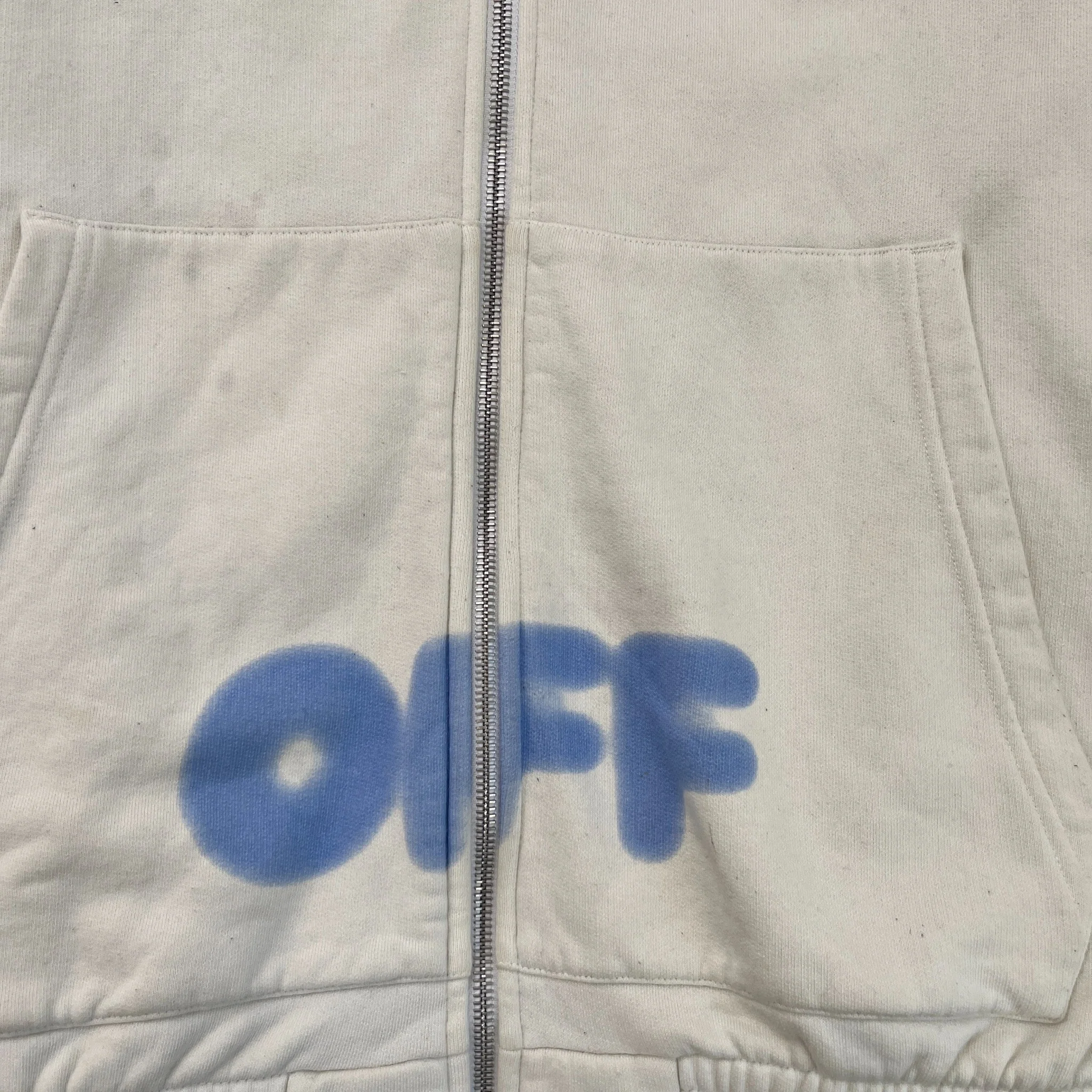 Men's Logo Print Hoodie White Size XXL - Image 5
