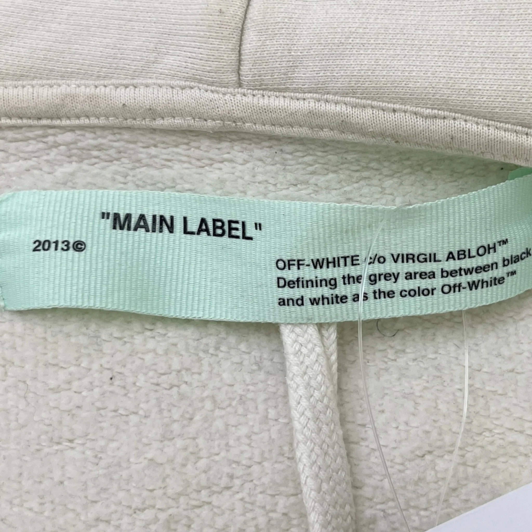 Men's Logo Print Hoodie White Size XXL - Image 8