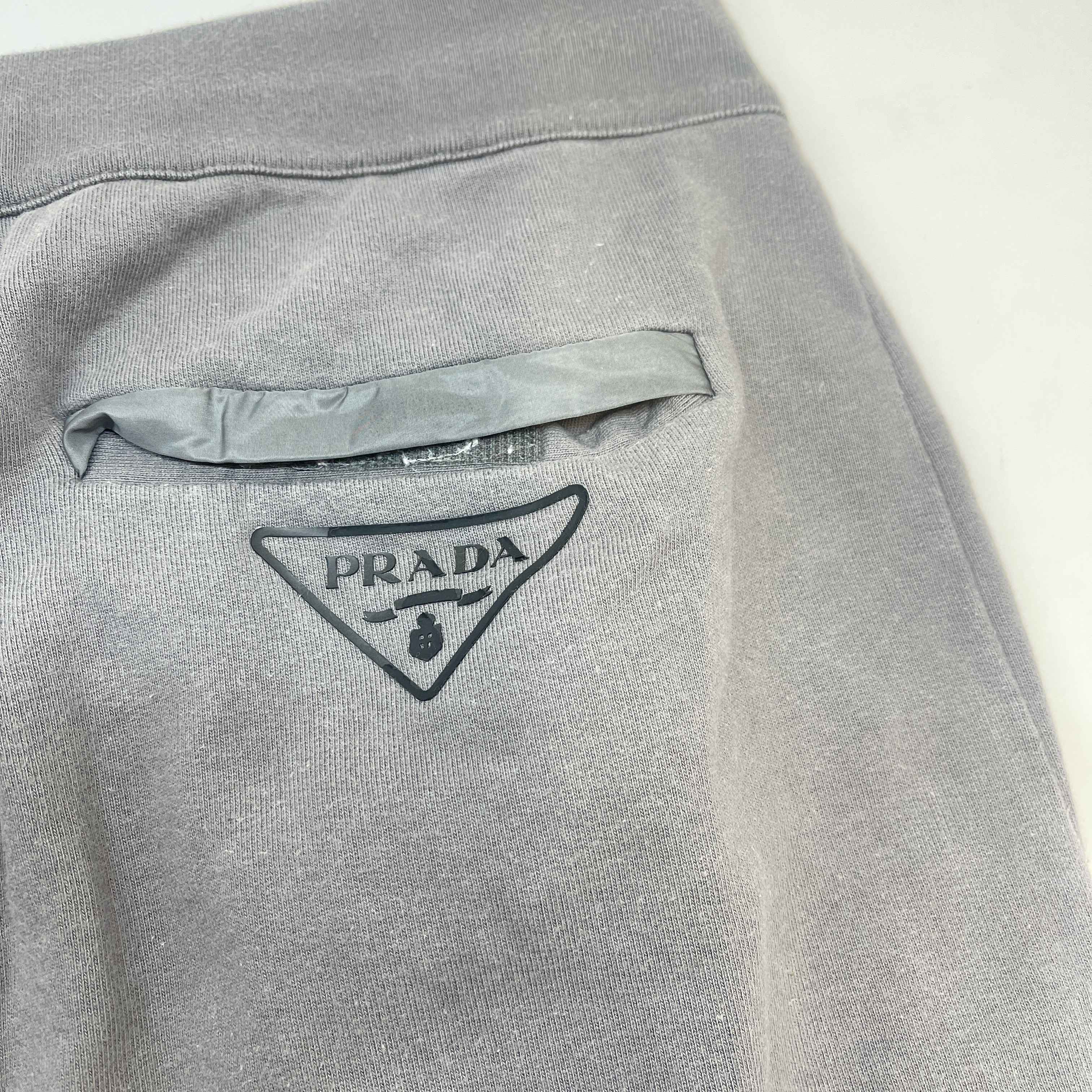 Men's Logo Print Joggers Grey Size M - Image 10