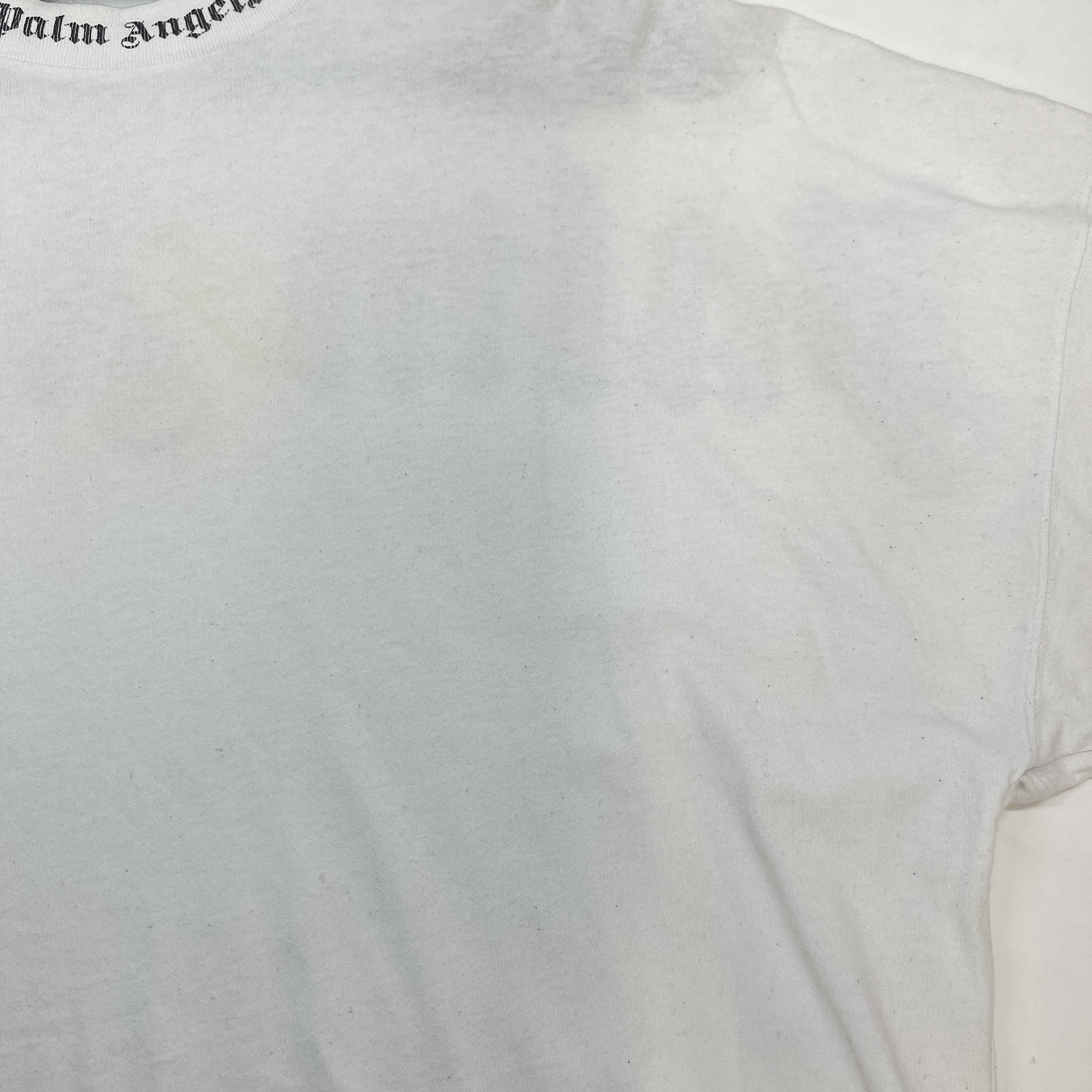 Men's Logo Print Sweatshirt White Size S - Image 10