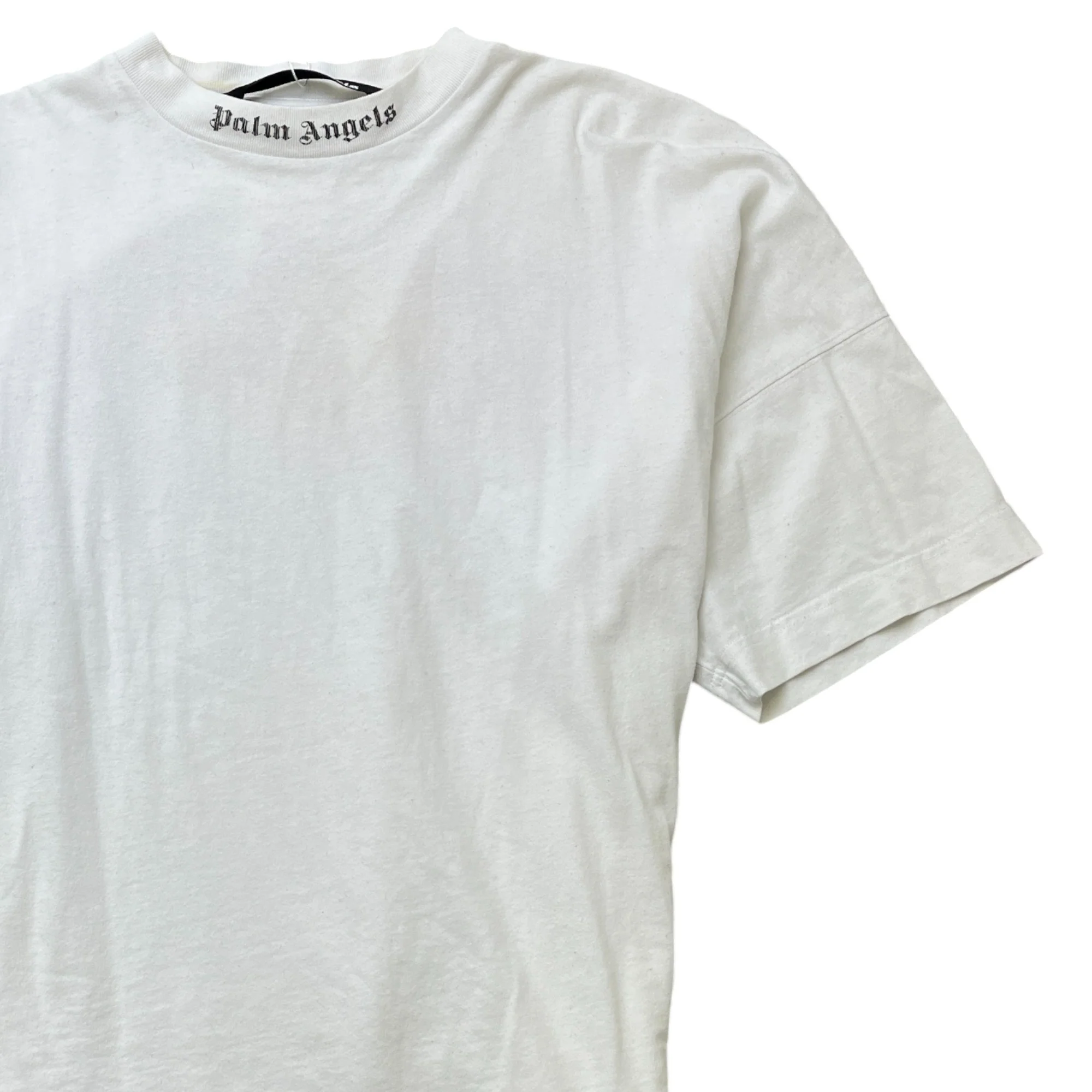 Men's Logo Print Sweatshirt White Size S - Image 3