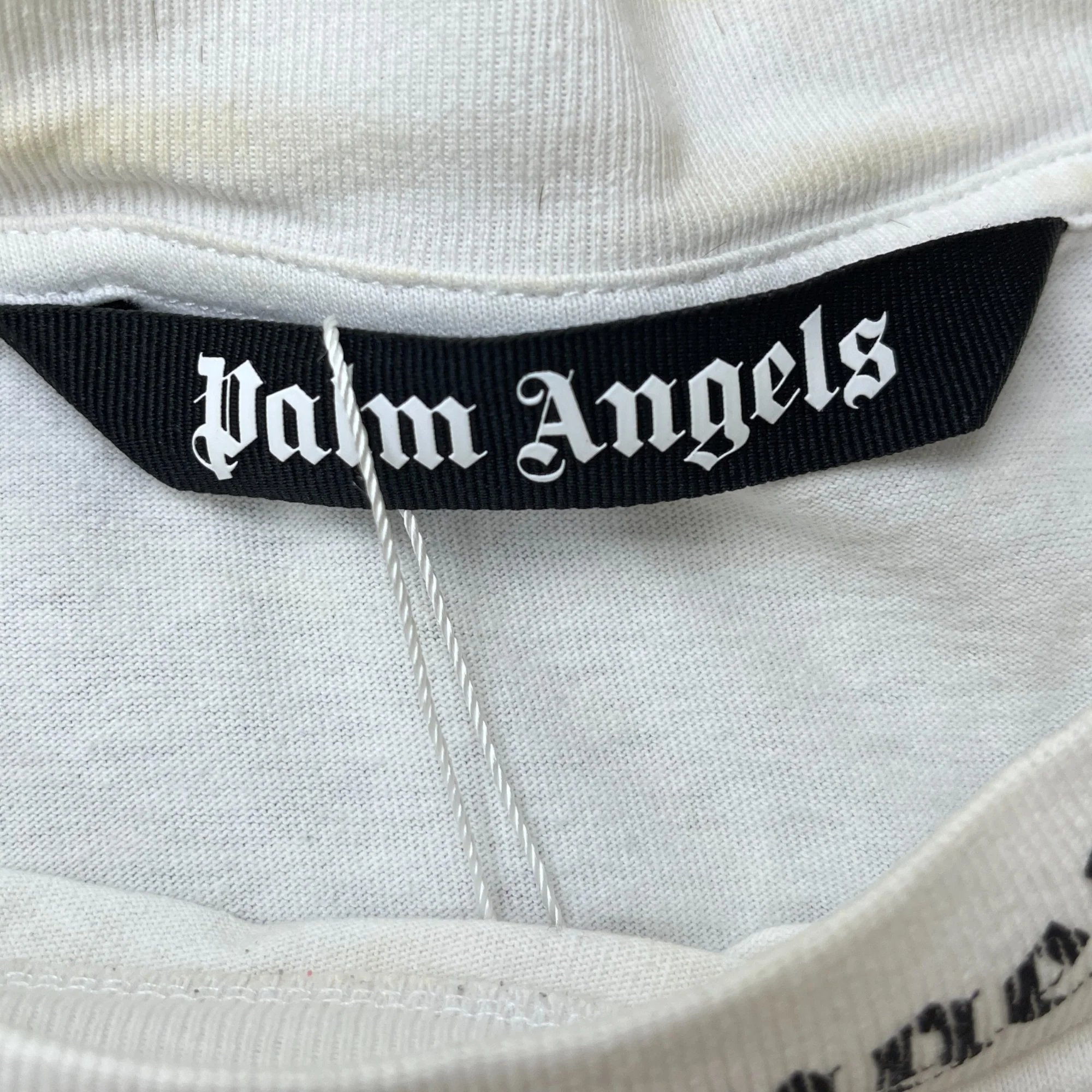 Men's Logo Print Sweatshirt White Size S - Image 5