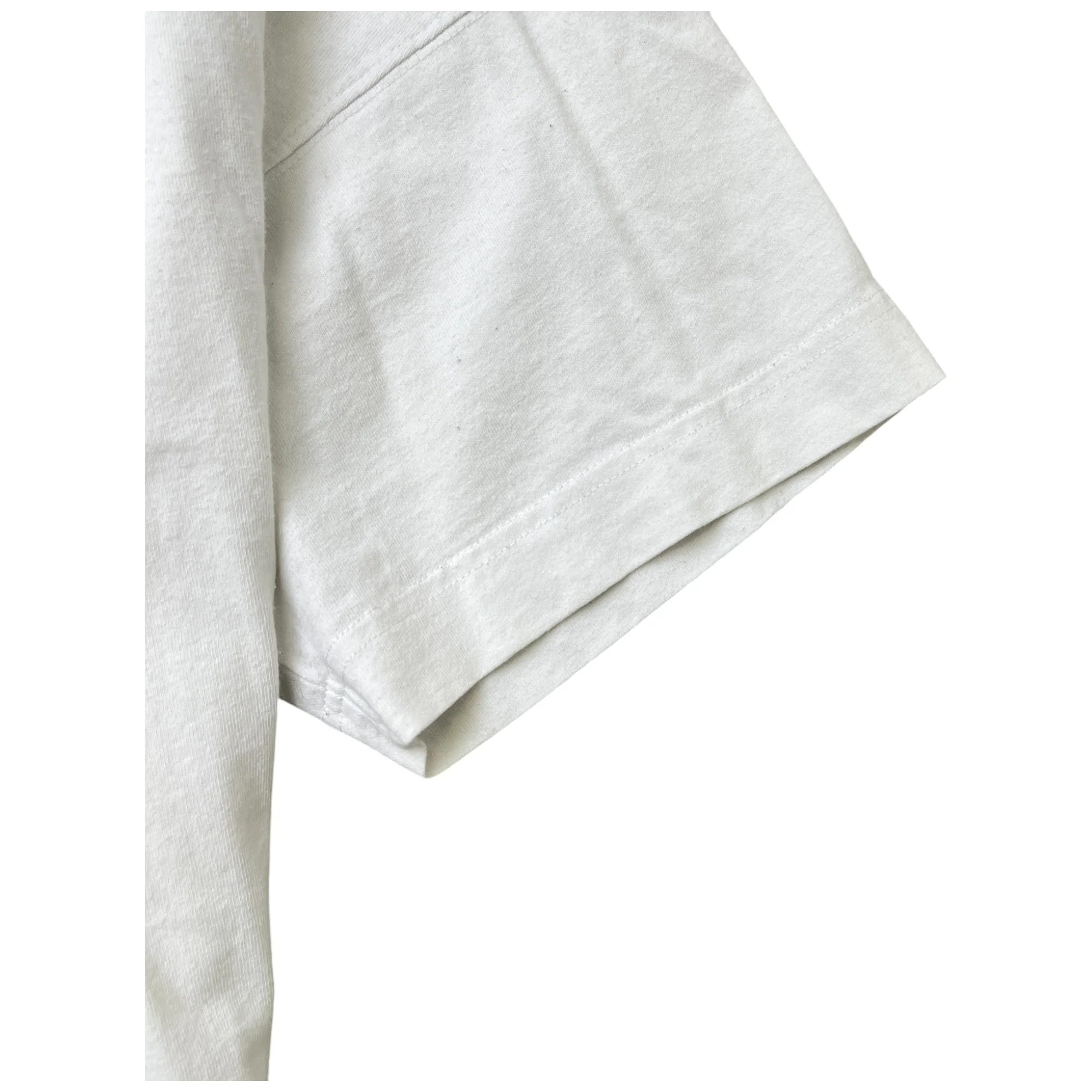 Men's Logo Print Sweatshirt White Size S - Image 6