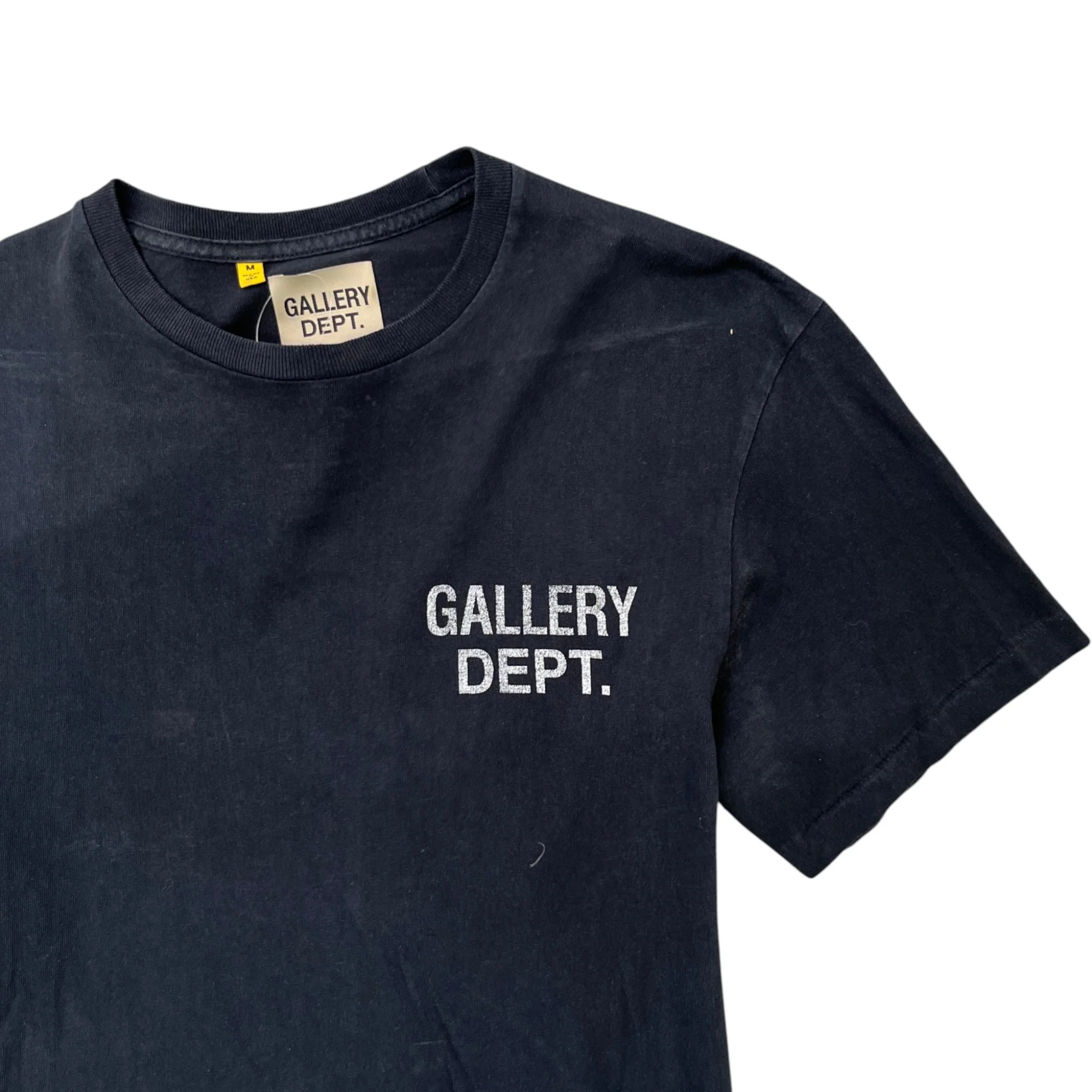 Men's Logo Print T-Shirt Black Size M - Image 3