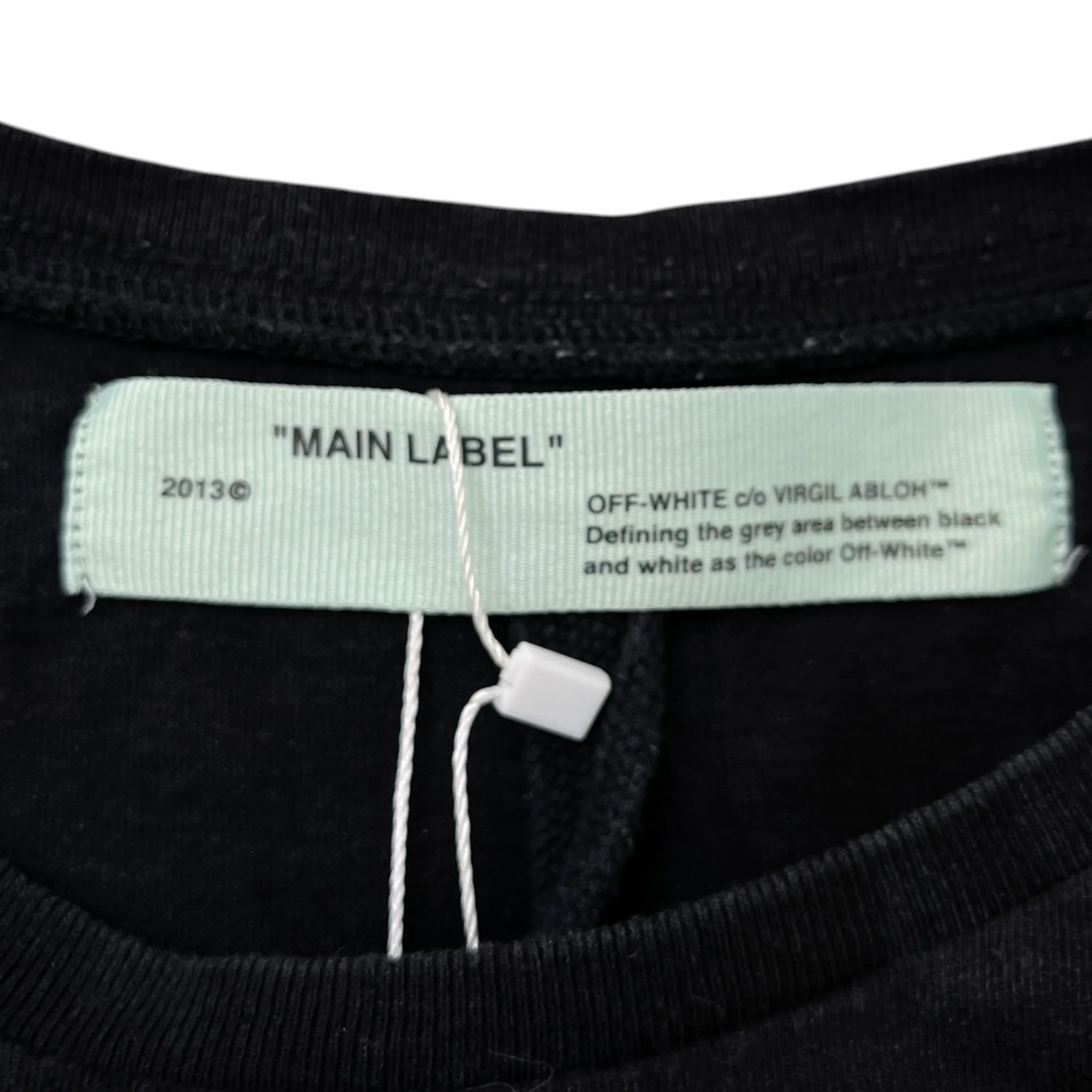 Men's Logo Print T-Shirt Black Size S - Image 6