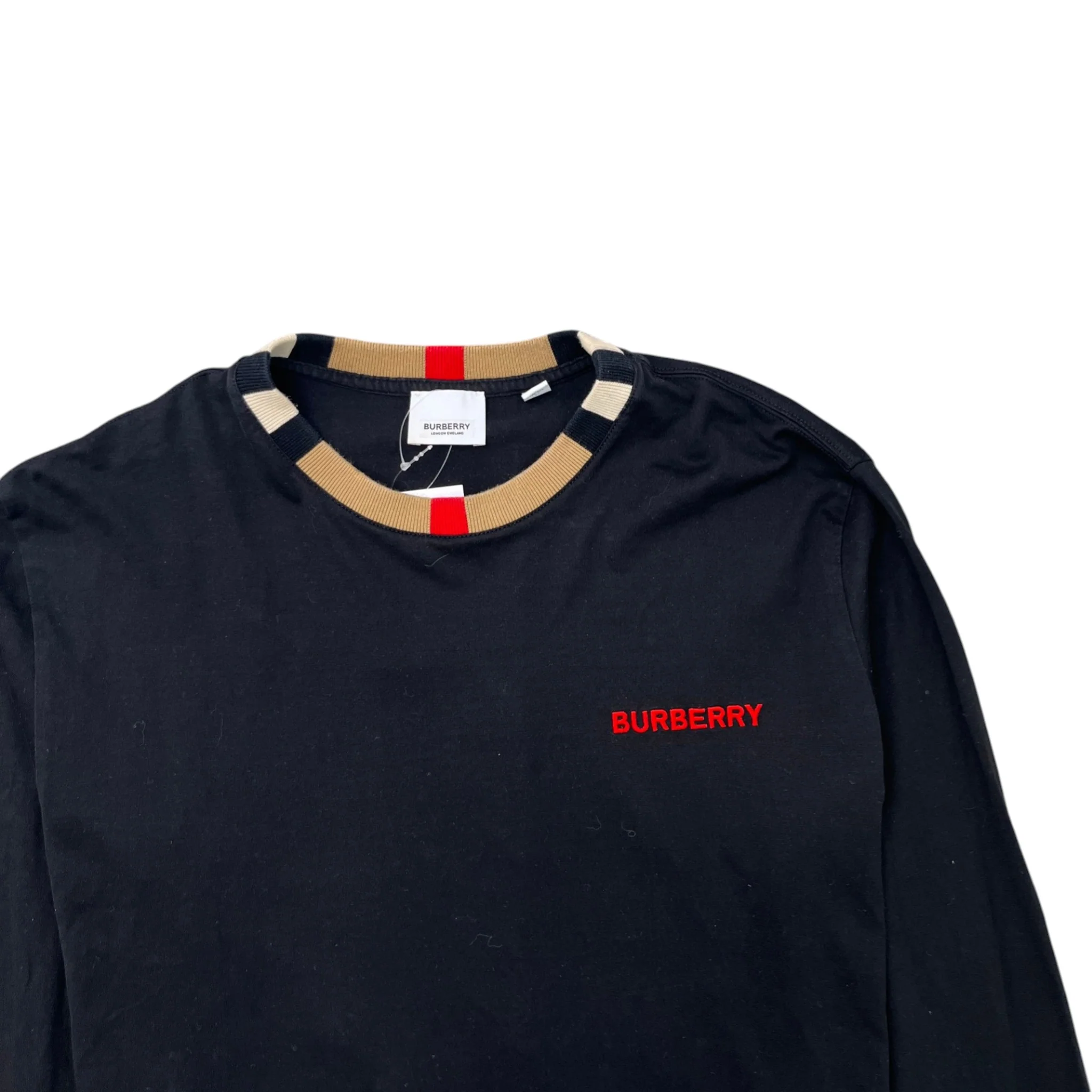 Men's Logo Print T-Shirt Black Size S - Image 5