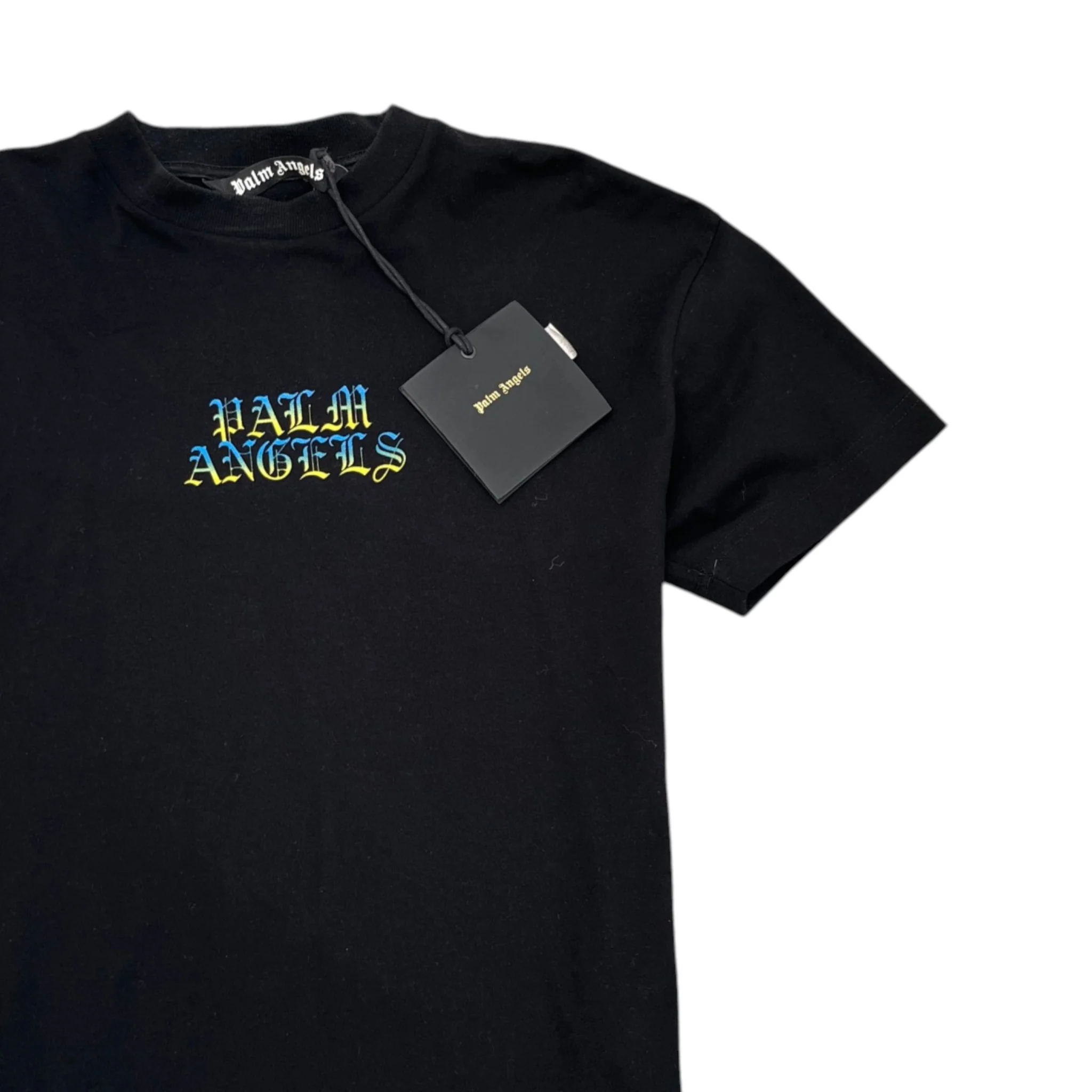Men's Logo Print T-Shirt Black Size S - Image 3
