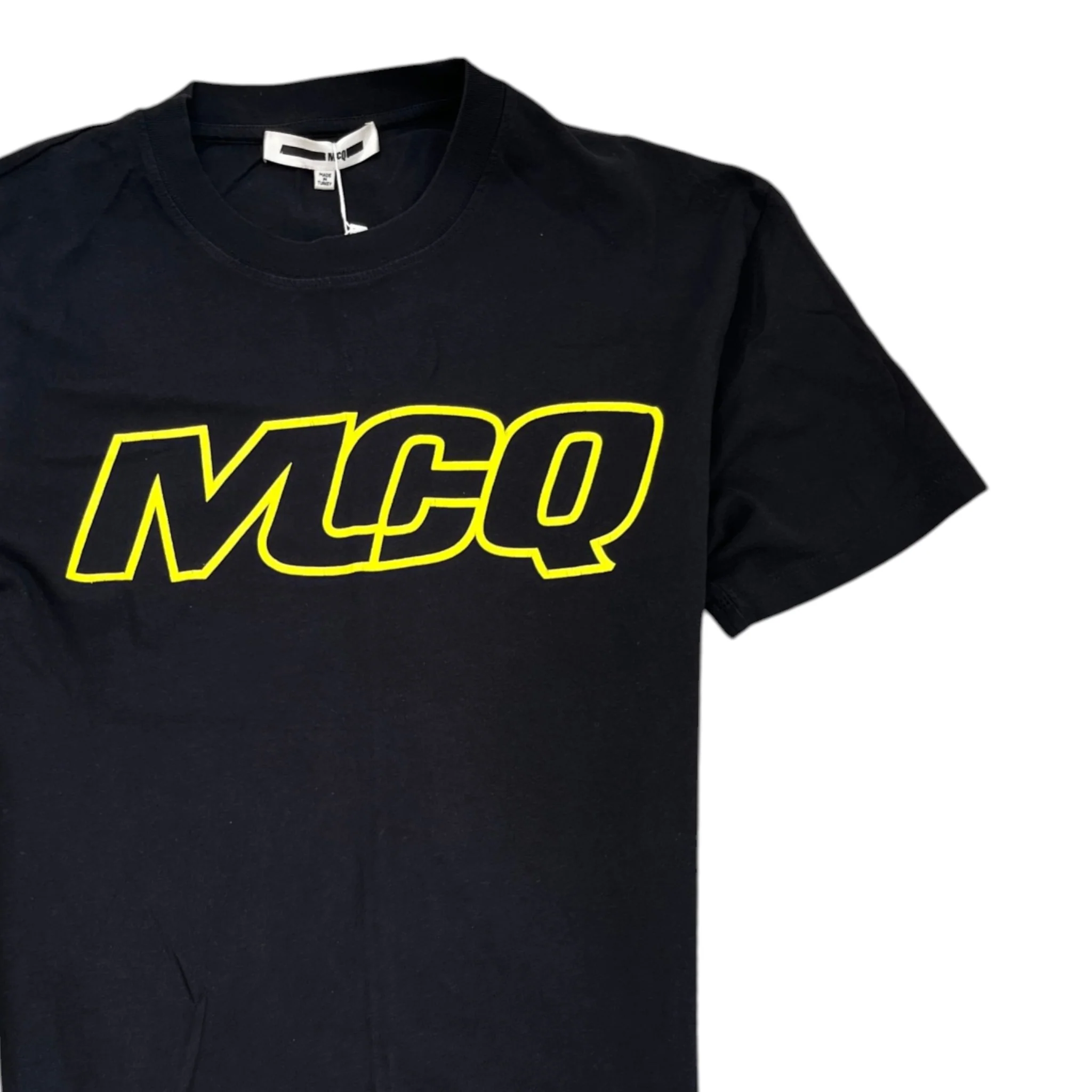 Men's Logo Print T-Shirt Black Size S - Image 3