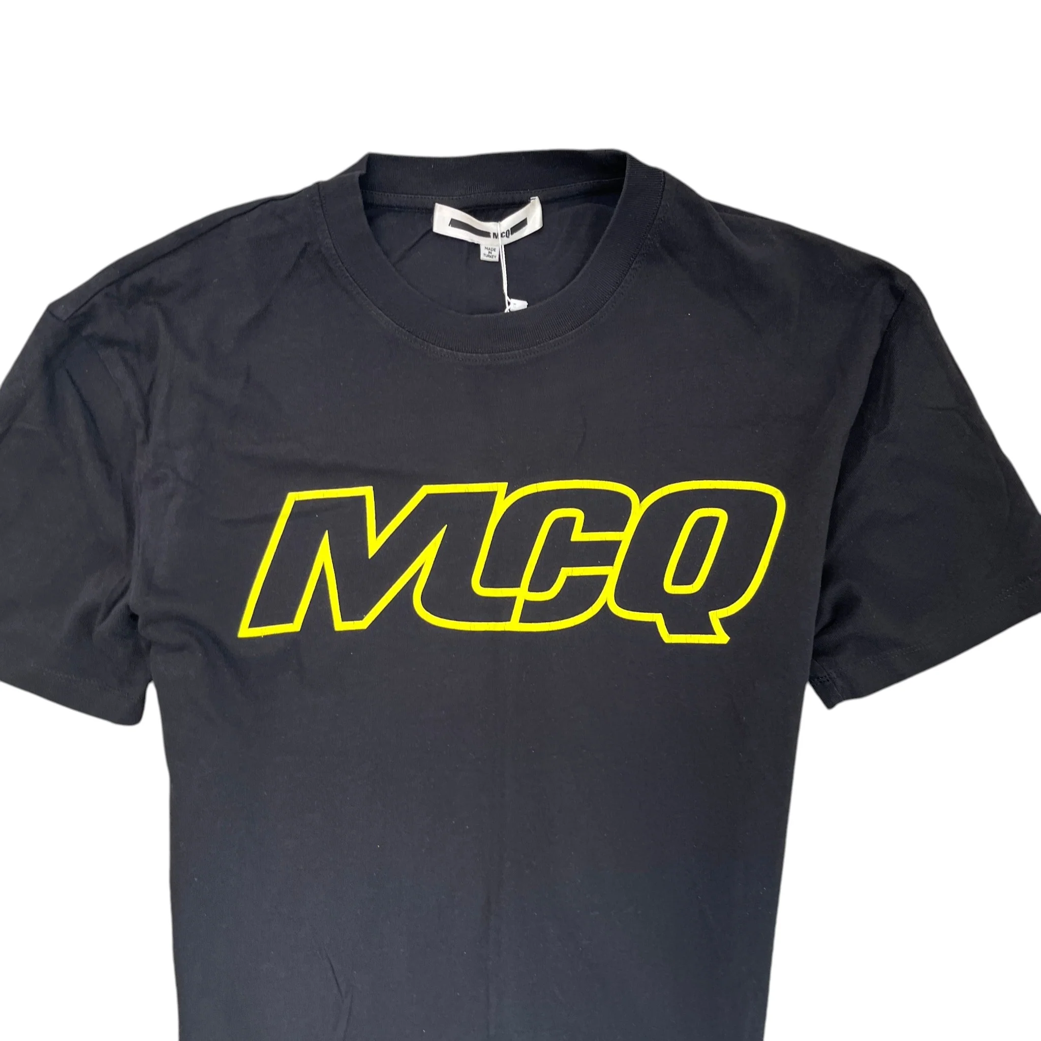 Men's Logo Print T-Shirt Black Size S - Image 5