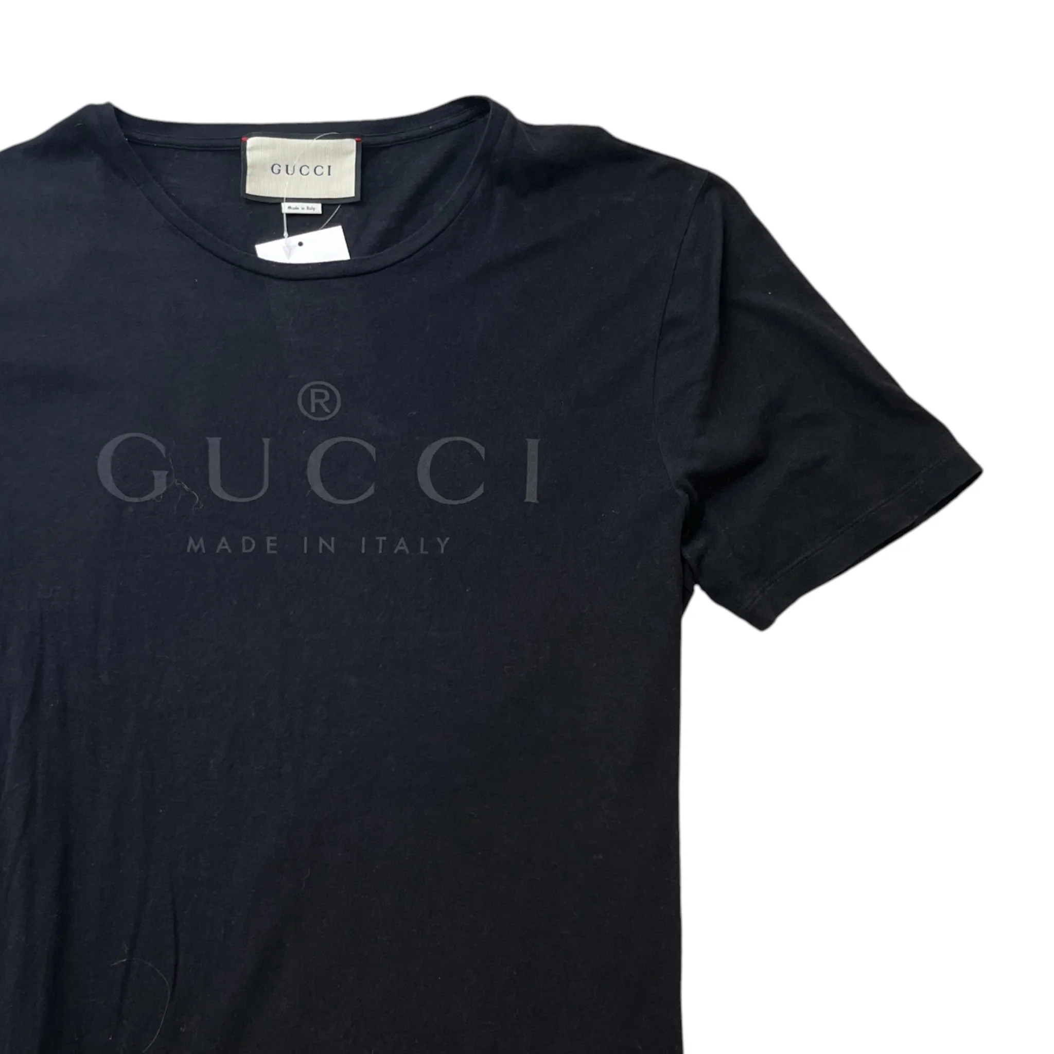 Men's Logo Print T-Shirt Black Size XL - Image 3