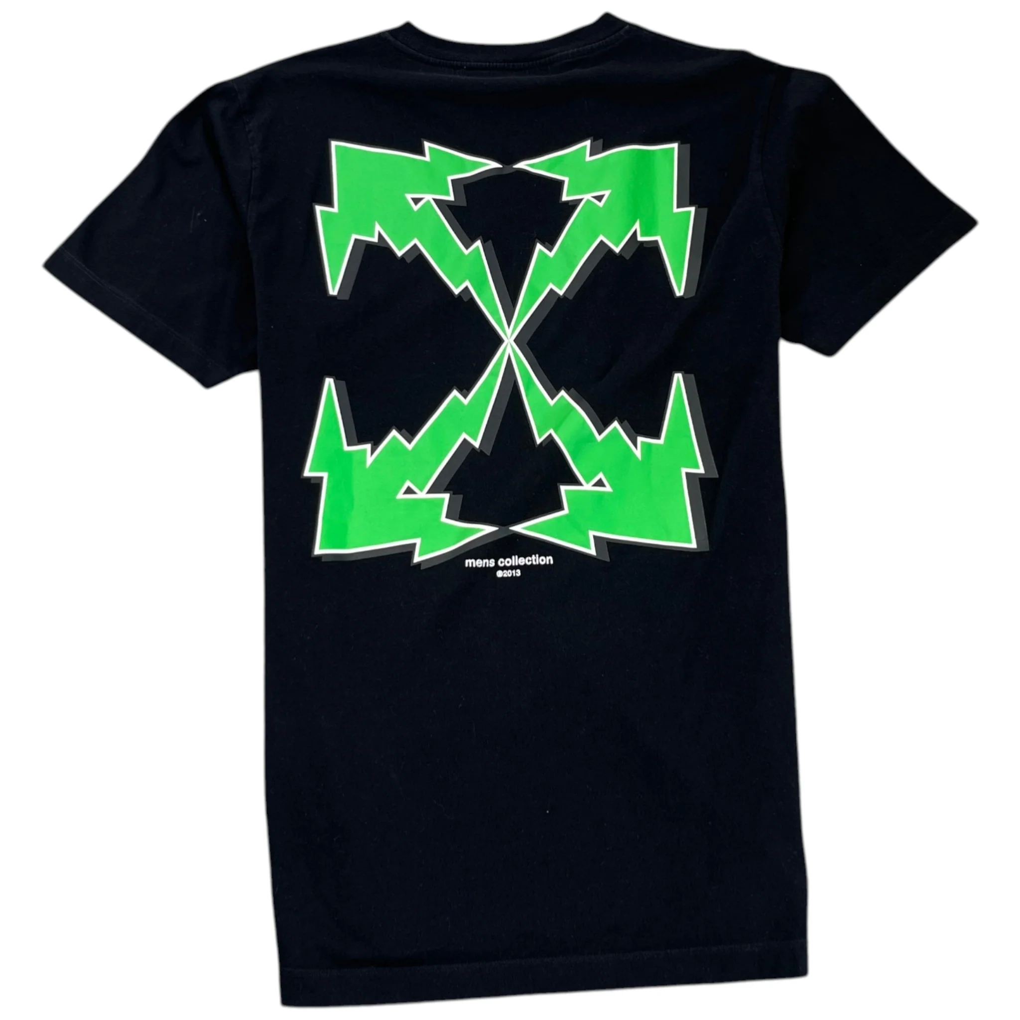 Men's Logo Print T-Shirt Black Size XL - Image 2