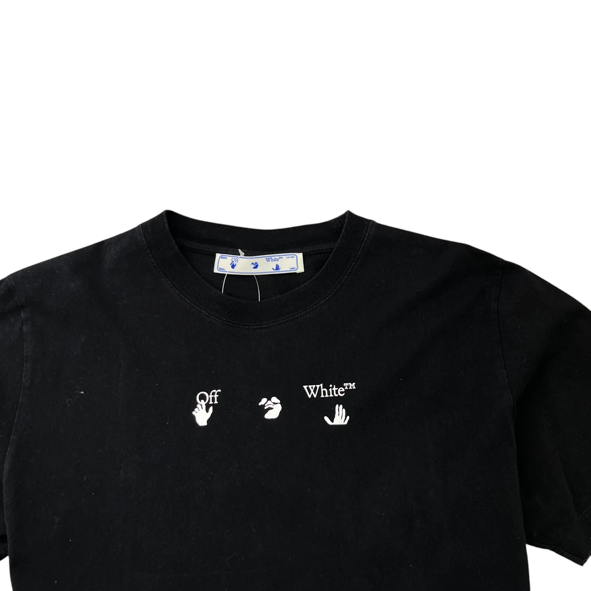 Men's Logo Print T-Shirt Black Size XL - Image 5