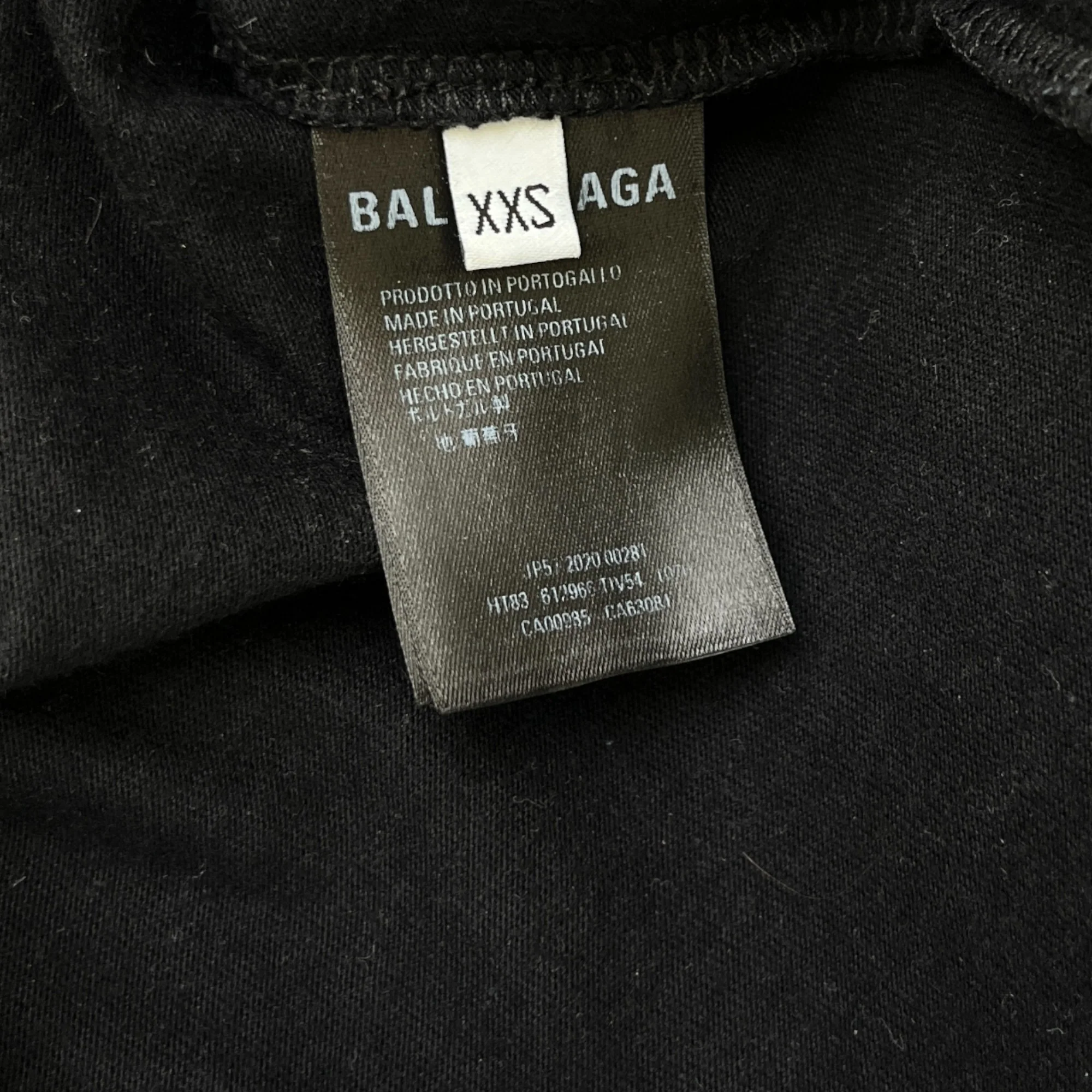 Men's Logo Print T-Shirt Black Size XXS - Image 6