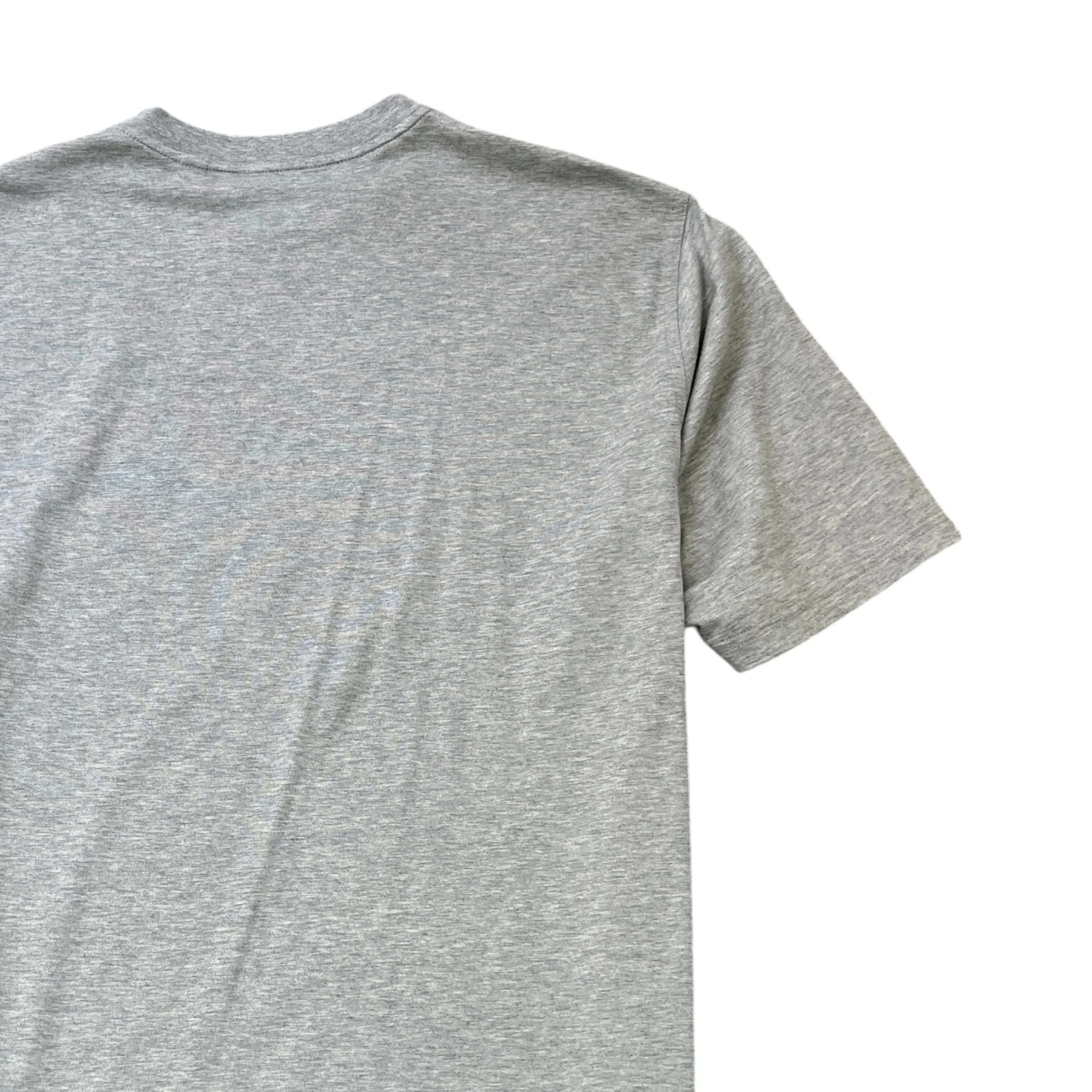 Men's Logo Print T-Shirt Grey Size M - Image 4