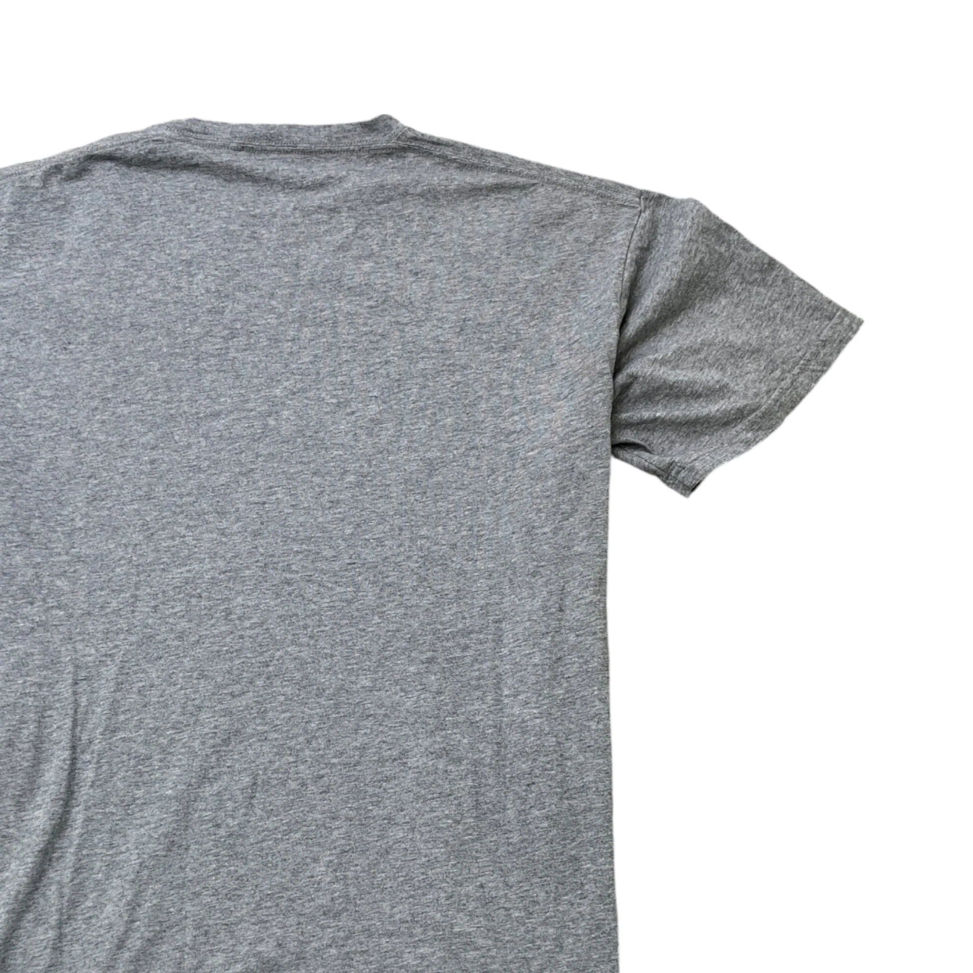 Men's Logo Print T-Shirt Grey Size S - Image 4