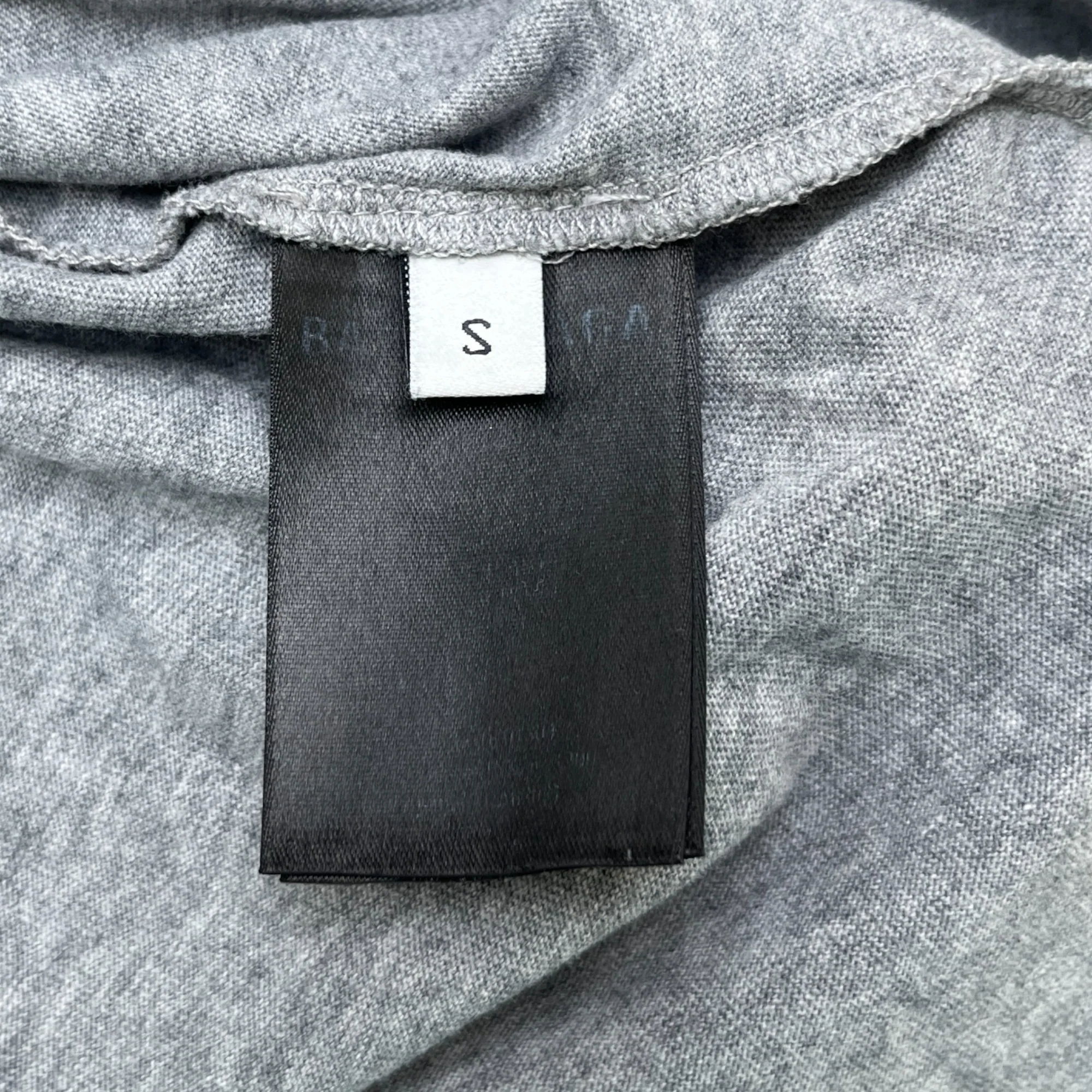Men's Logo Print T-Shirt Grey Size S - Image 7