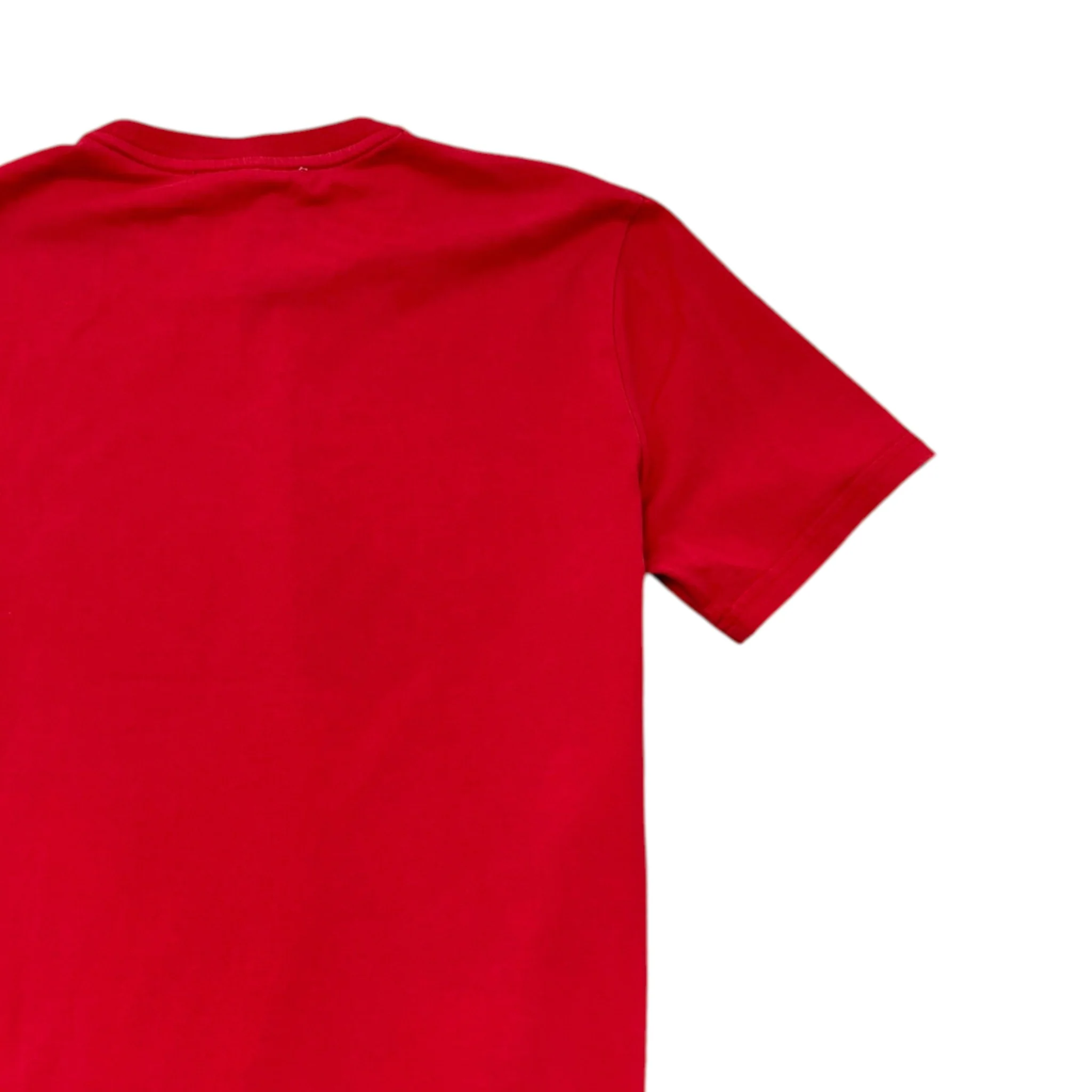 Men's Logo Print T-Shirt Red Size M - Image 4