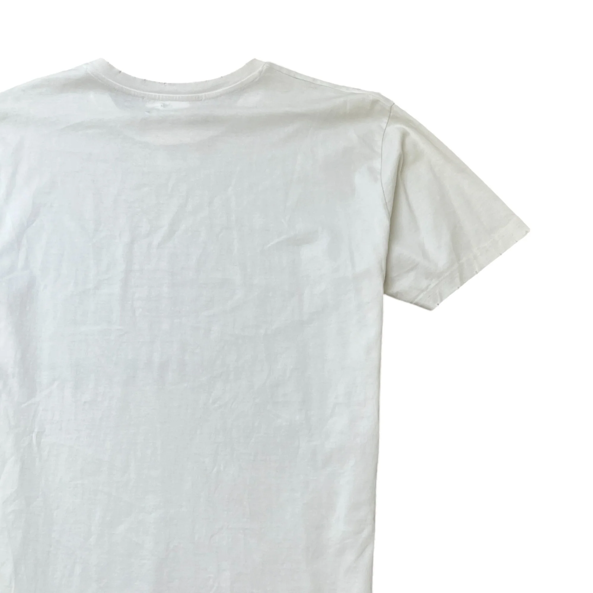 Men's Logo Print T-Shirt White Size L - Image 4