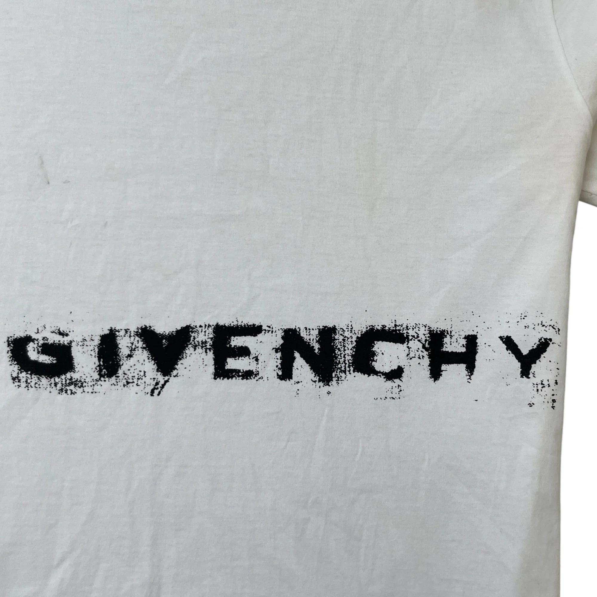 Men's Logo Print T-Shirt White Size L - Image 5