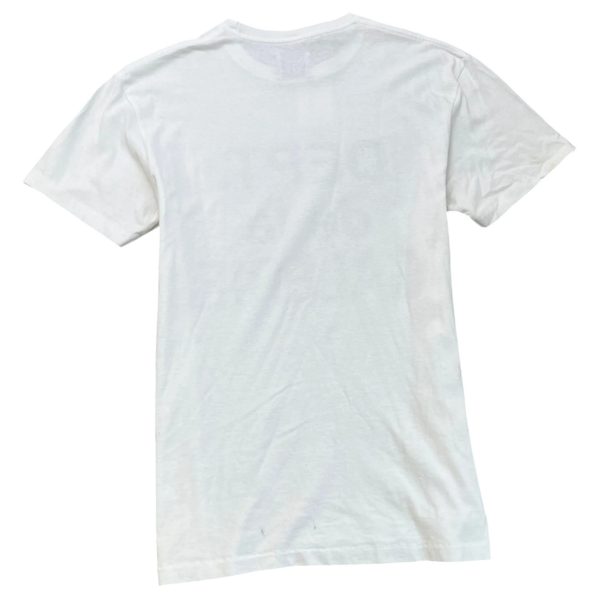 Men's Logo Print T-Shirt White Size M - Image 2
