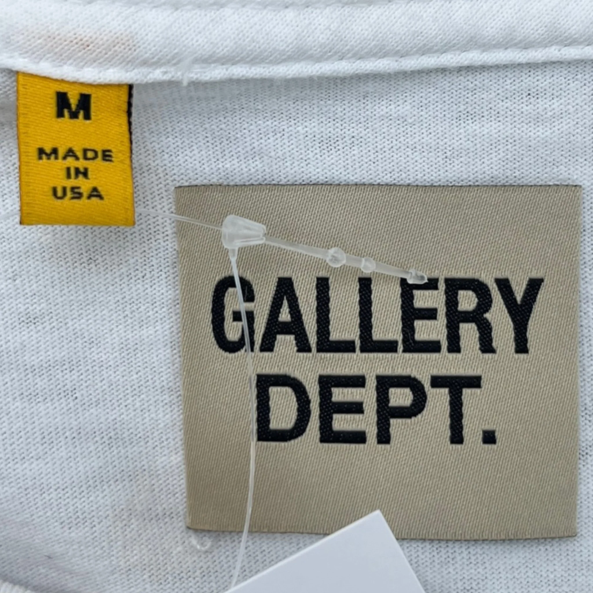 Men's Logo Print T-Shirt White Size M - Image 6