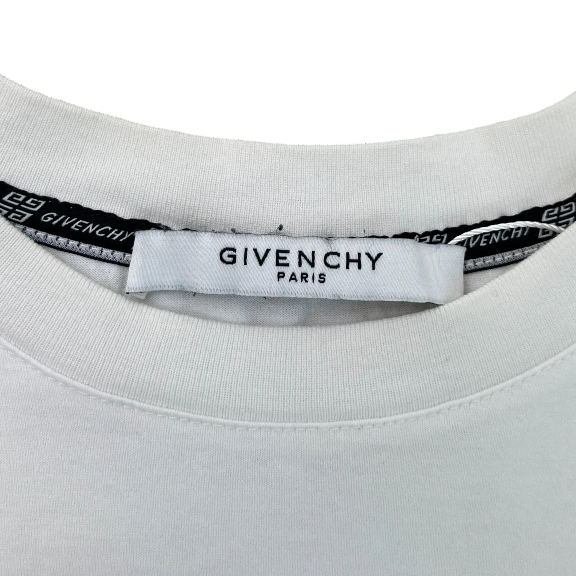 Men's Logo Print T-Shirt White Size XL - Image 5