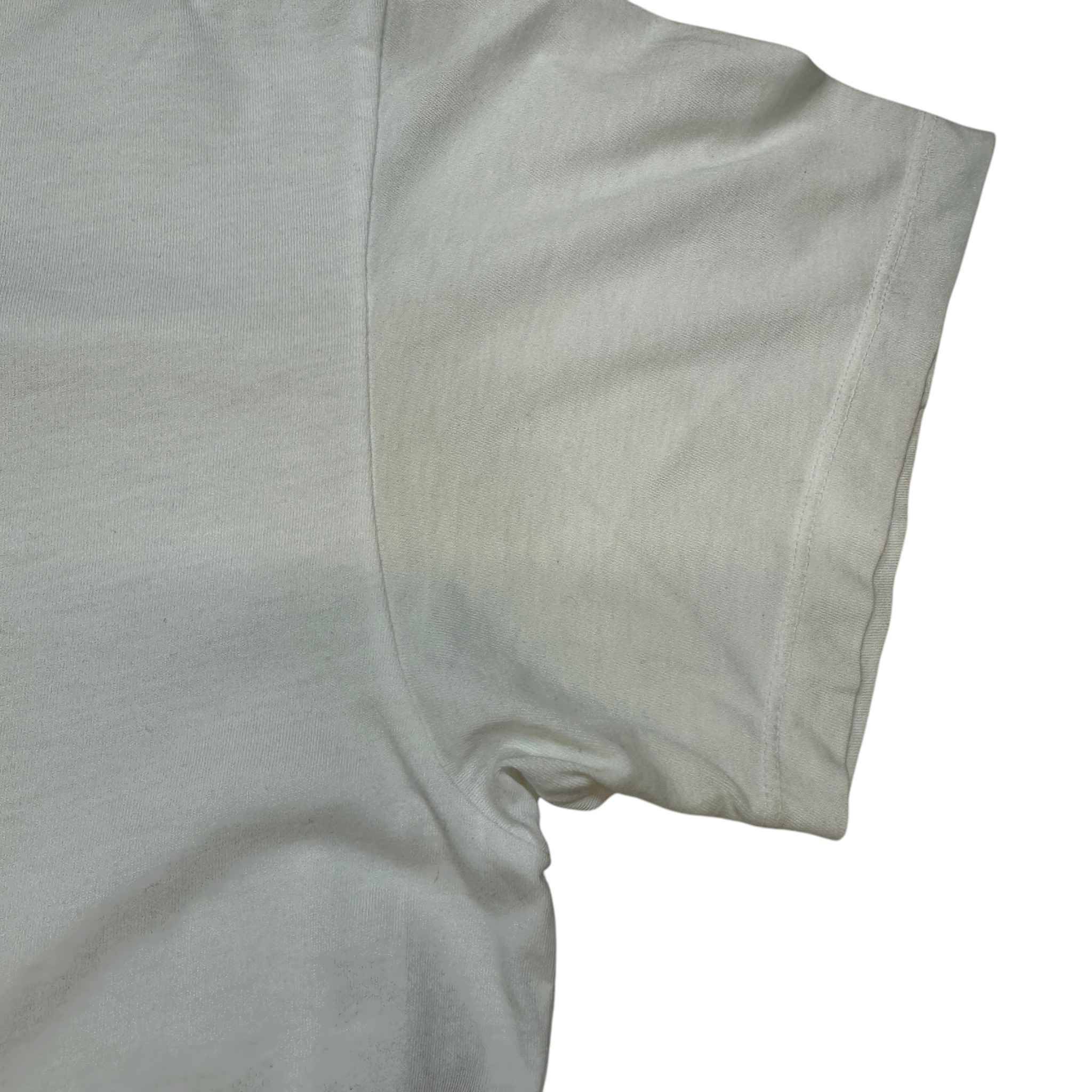 Men's Logo Print T-Shirt White Size XS - Image 11
