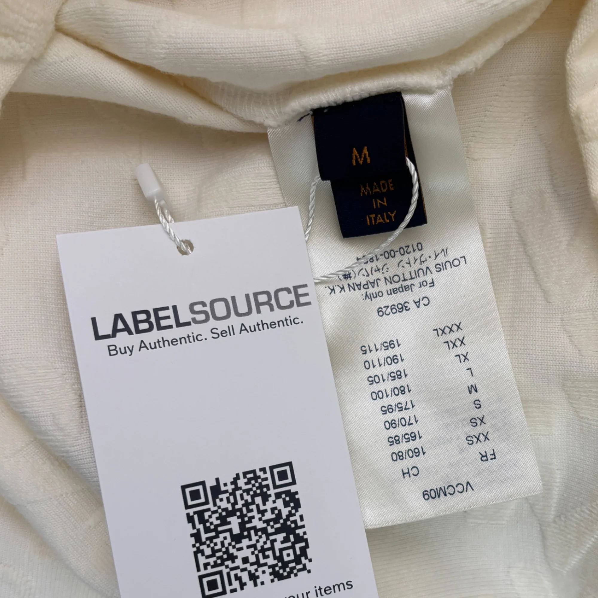 Men's Logo Print Towelling Polo Shirt White Size M - Image 8