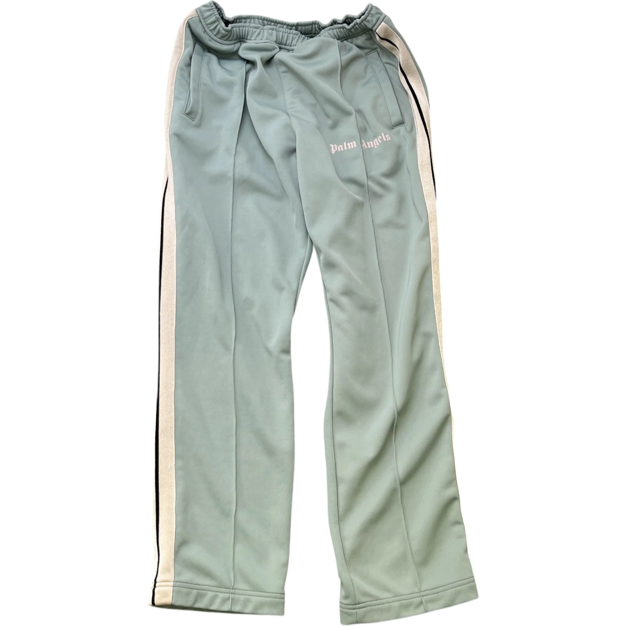 Men's Logo Print Track Joggers Blue Size M