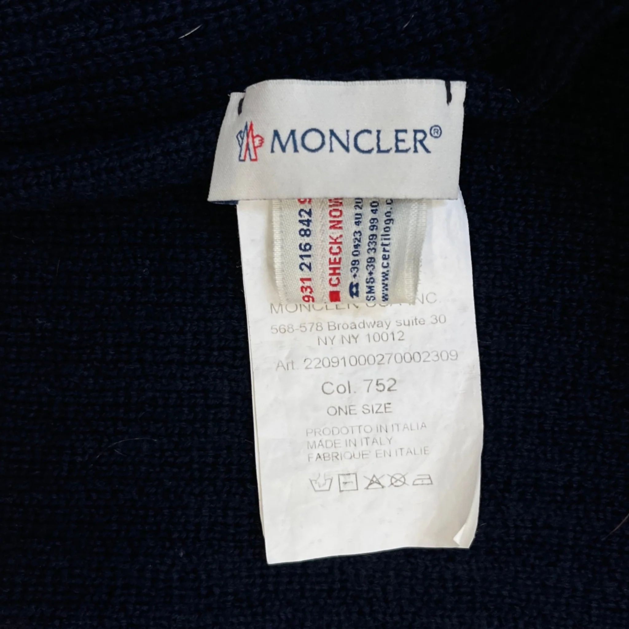 Men's Logo Scarf Navy - Image 5