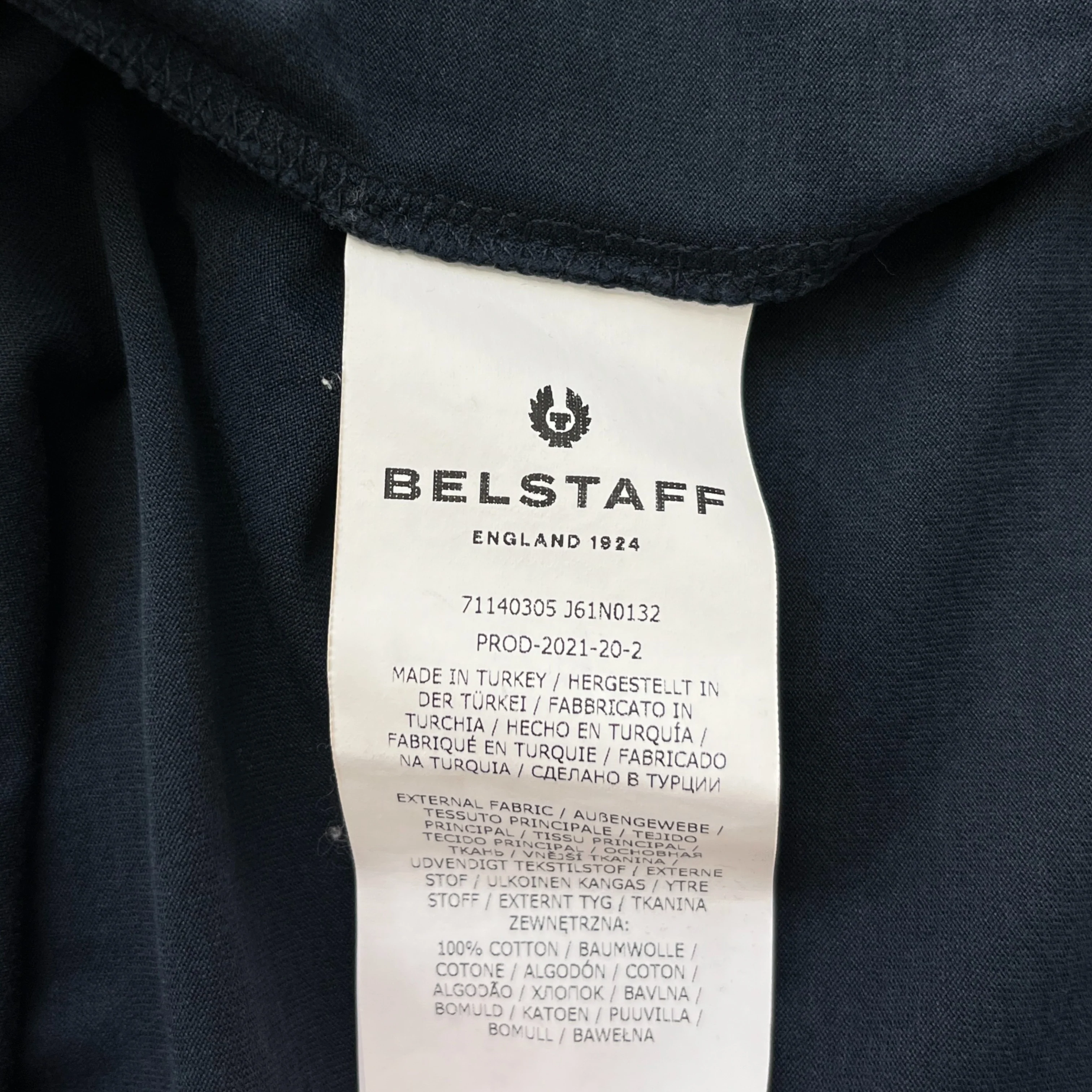 Men's Logo T-Shirt Navy Size M - Image 7