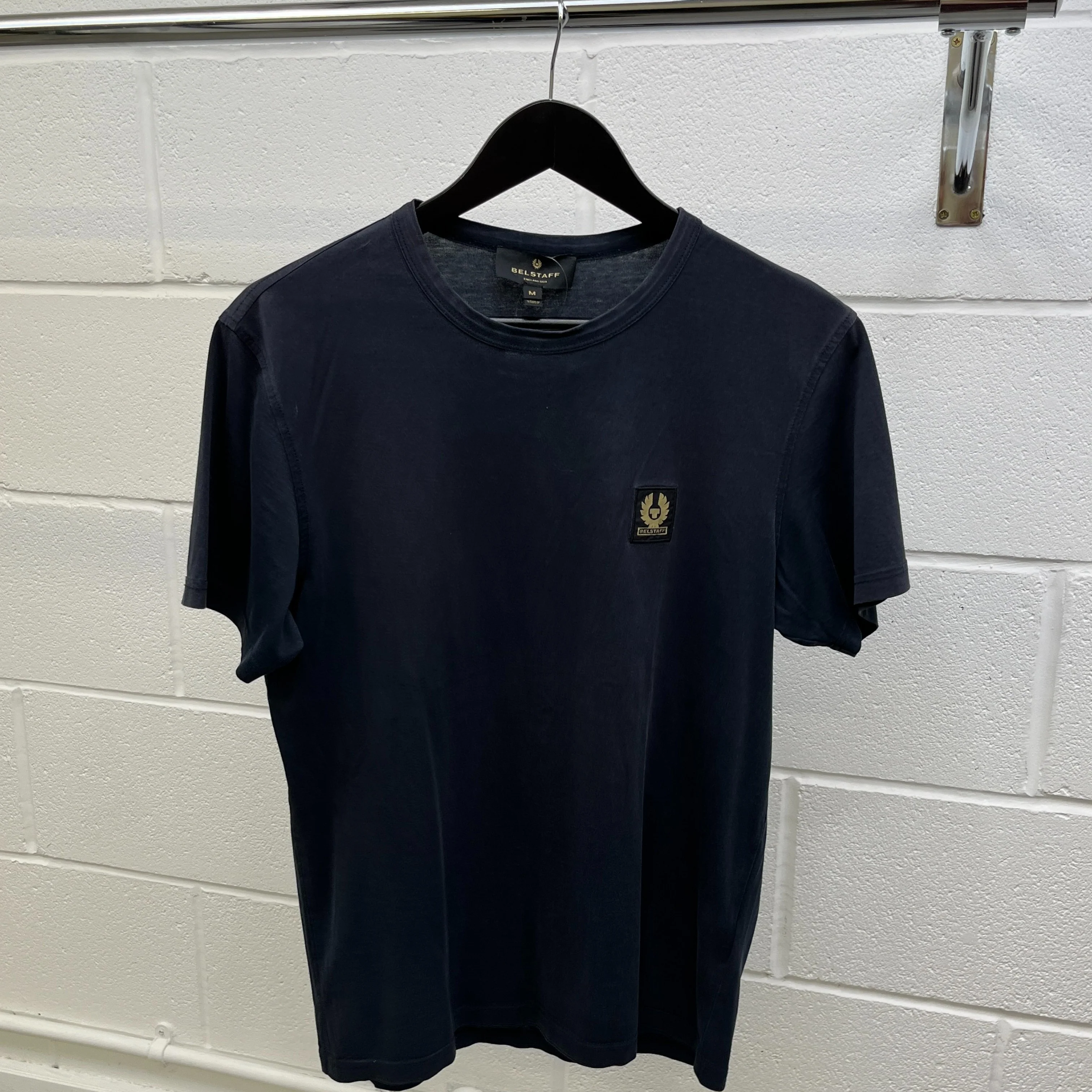 Men's Logo T-Shirt Navy Size M - Image 8