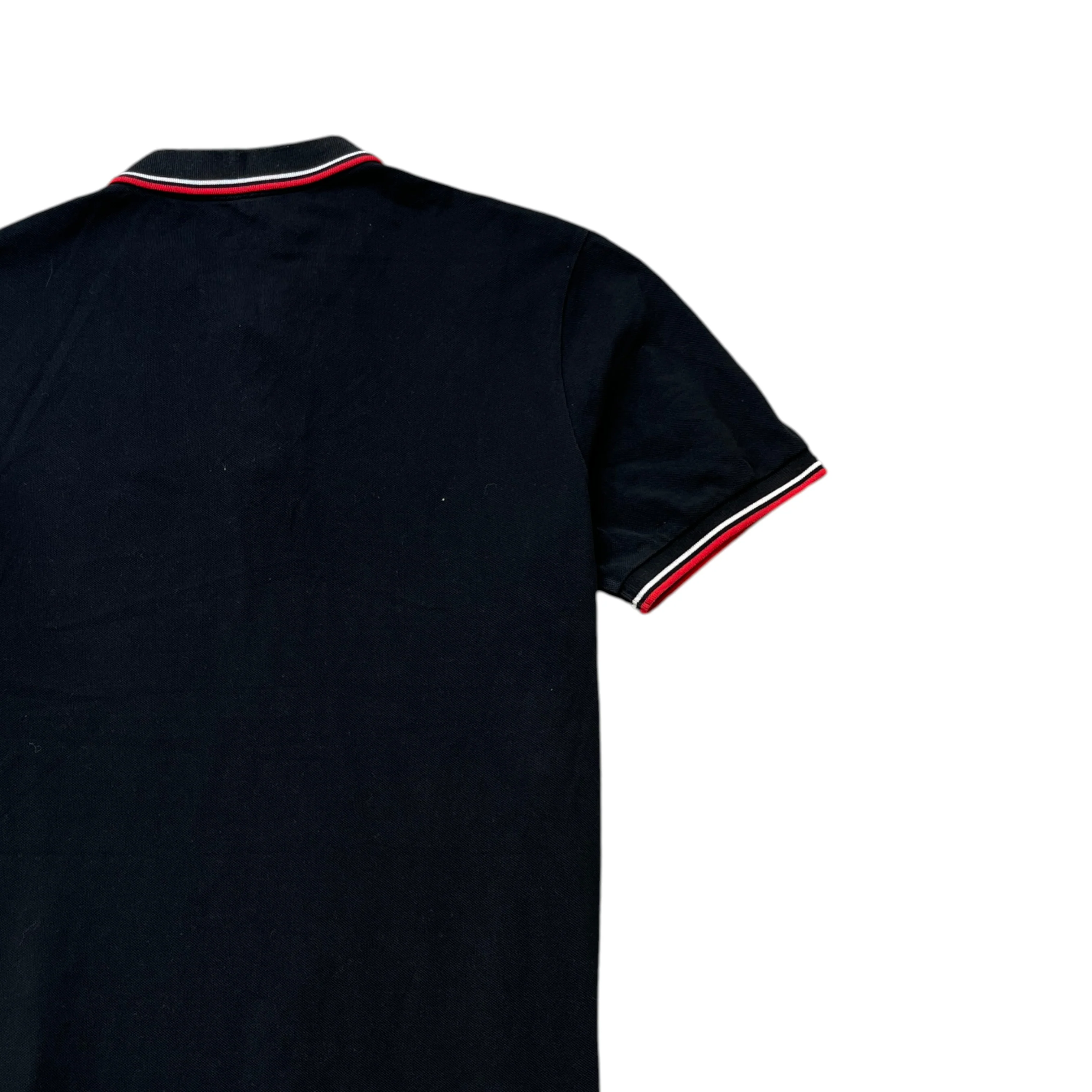 Men's Logo Tab Polo Shirt Black Size XXL - Image 4
