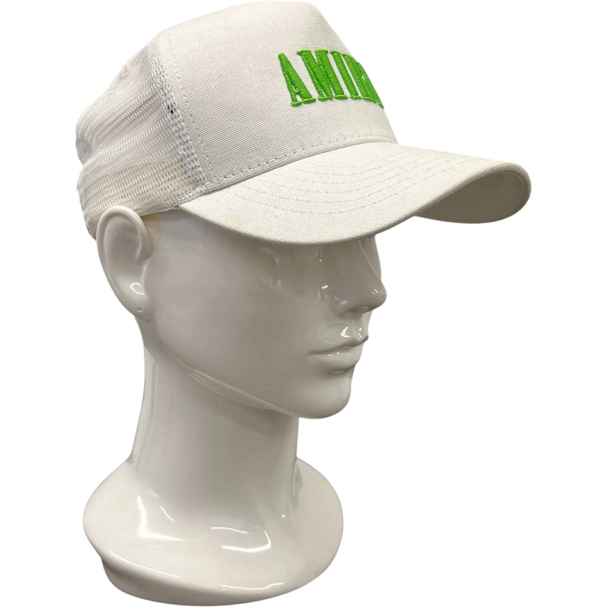 Men's Logo Trucker Hat White - Image 3